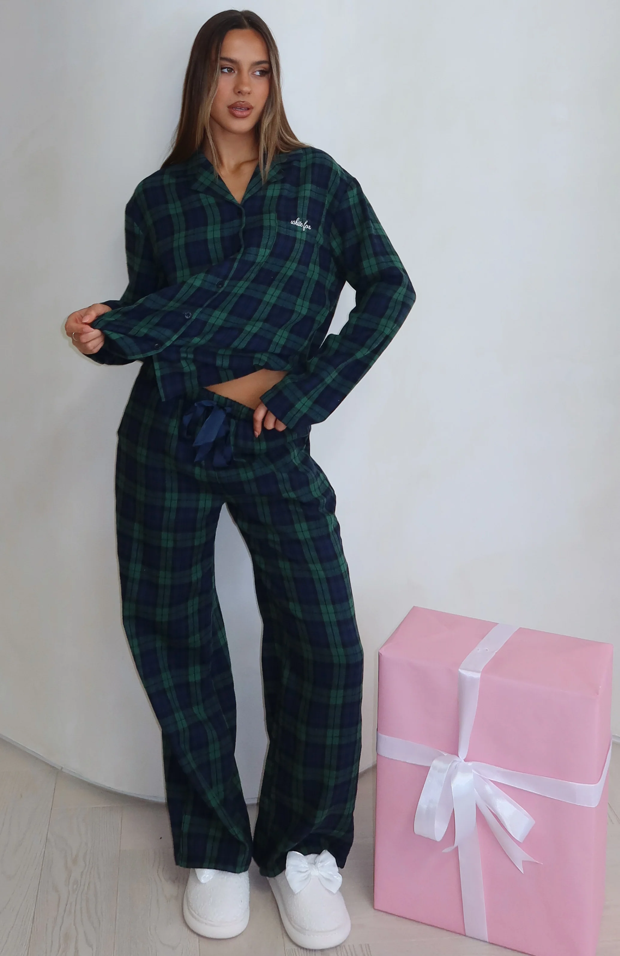 That Time Of Year Pyjama Pants Green/Navy