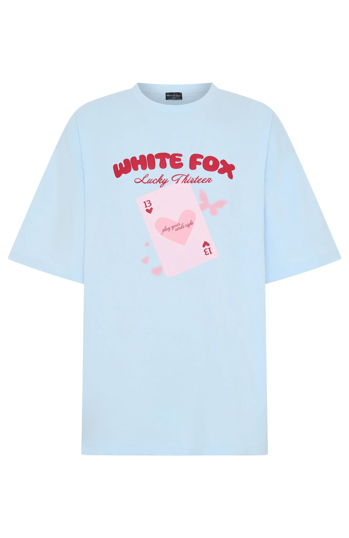 Lucky Thirteen Kalena Oversized Tee Blue