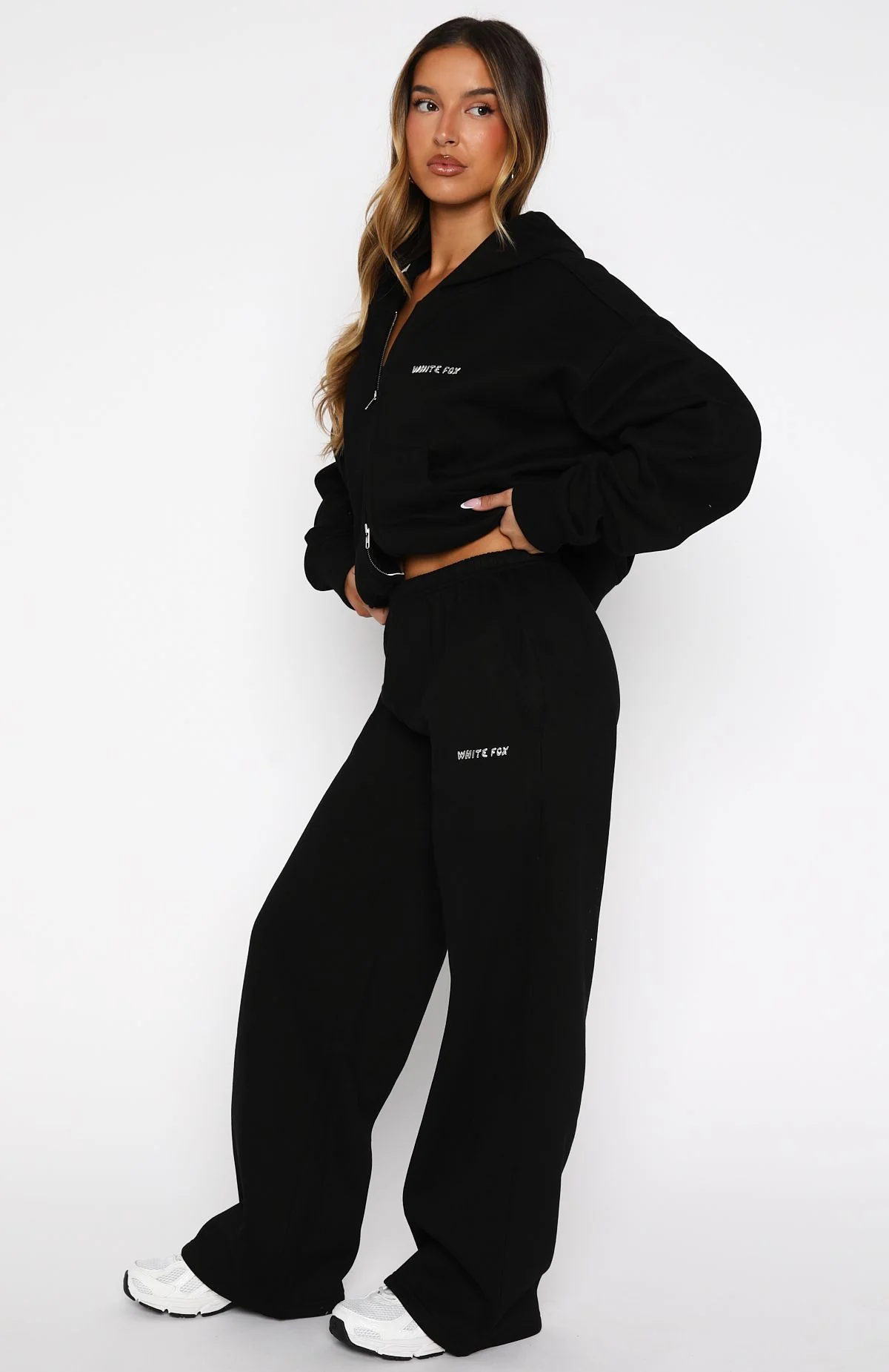 Test Drive Wide Leg Sweatpants Black