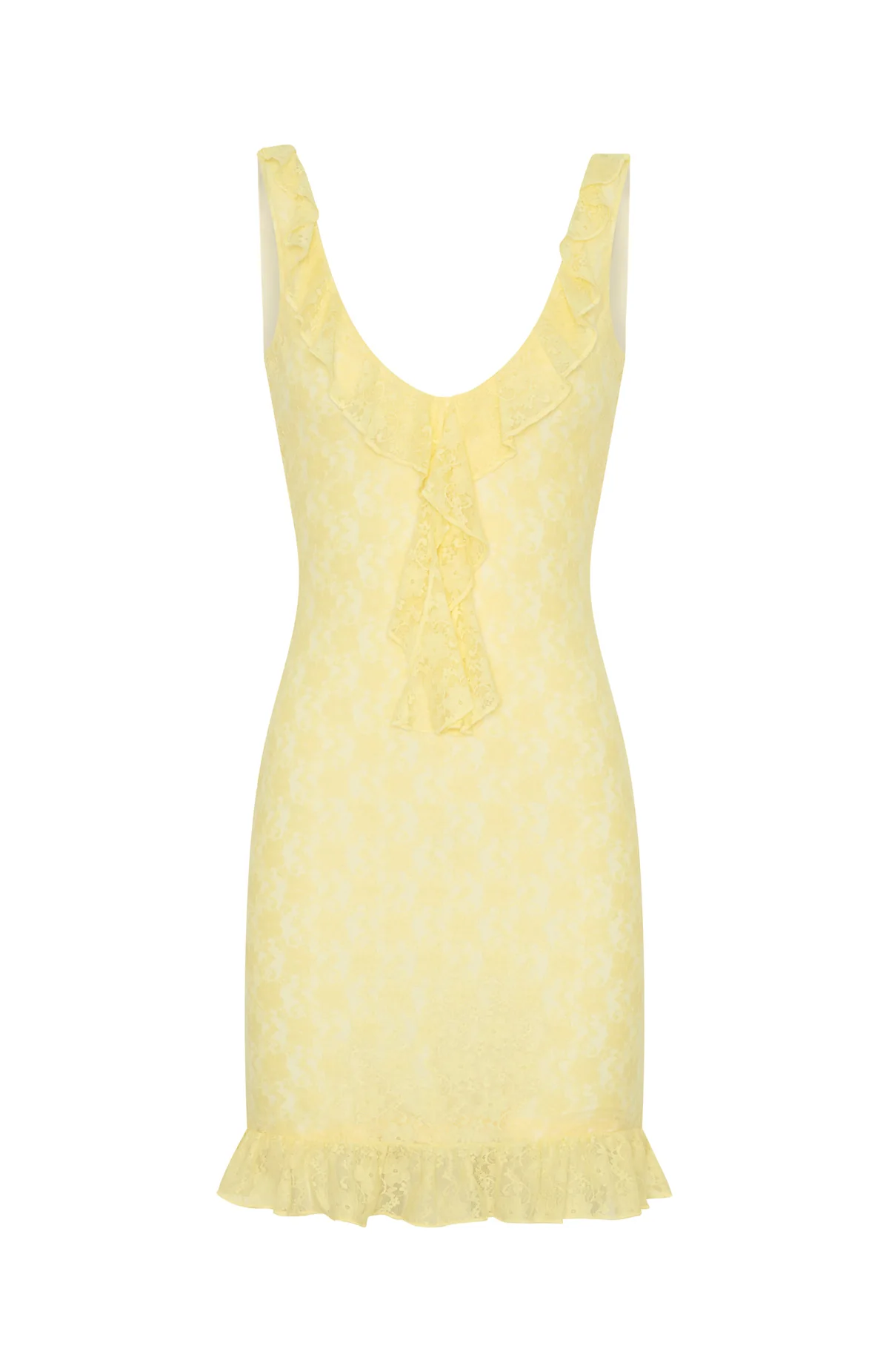 Take A Bow Mini Dress Lemon
