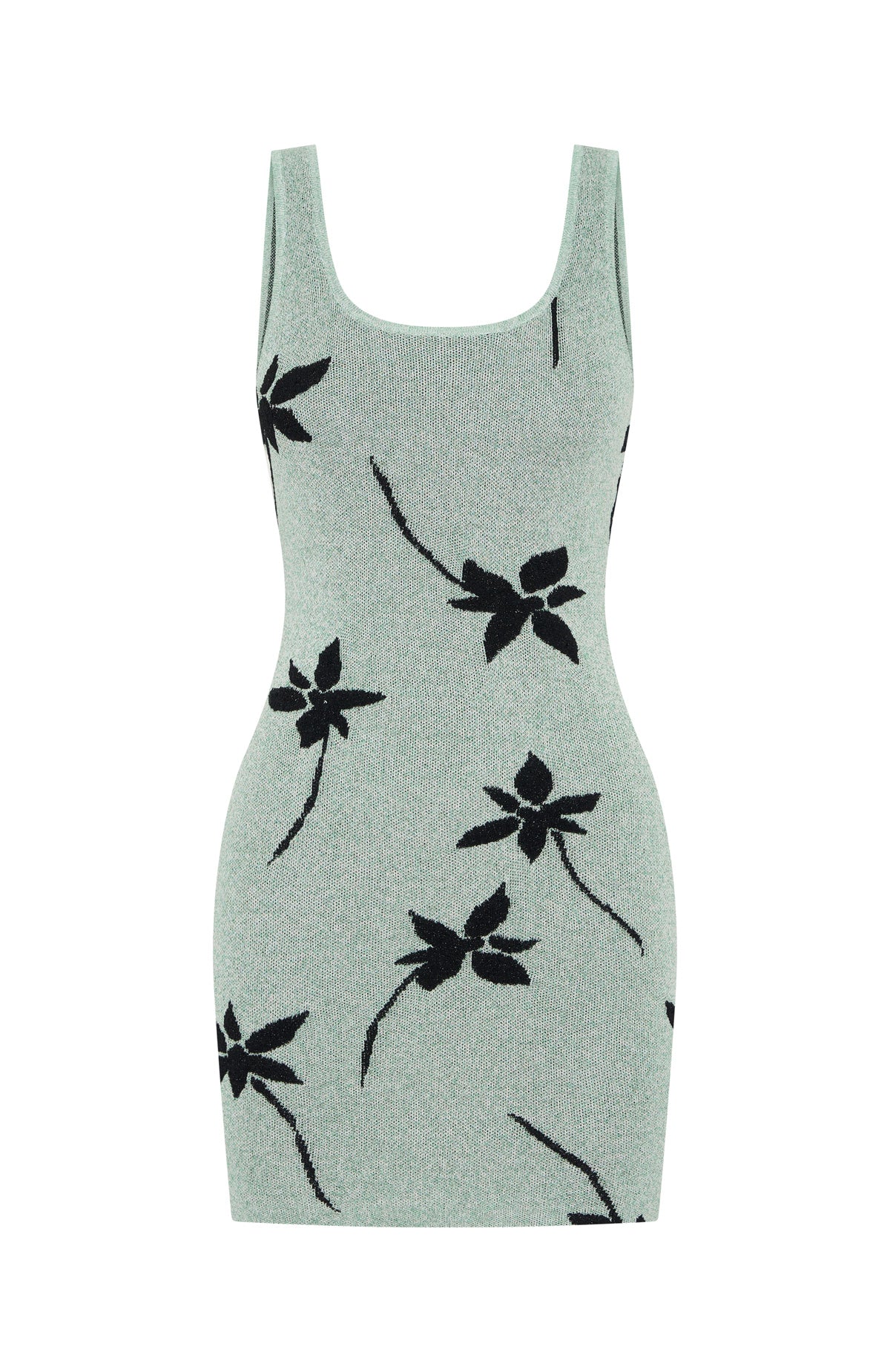 Sheer Bliss Knit Mini Dress Mint