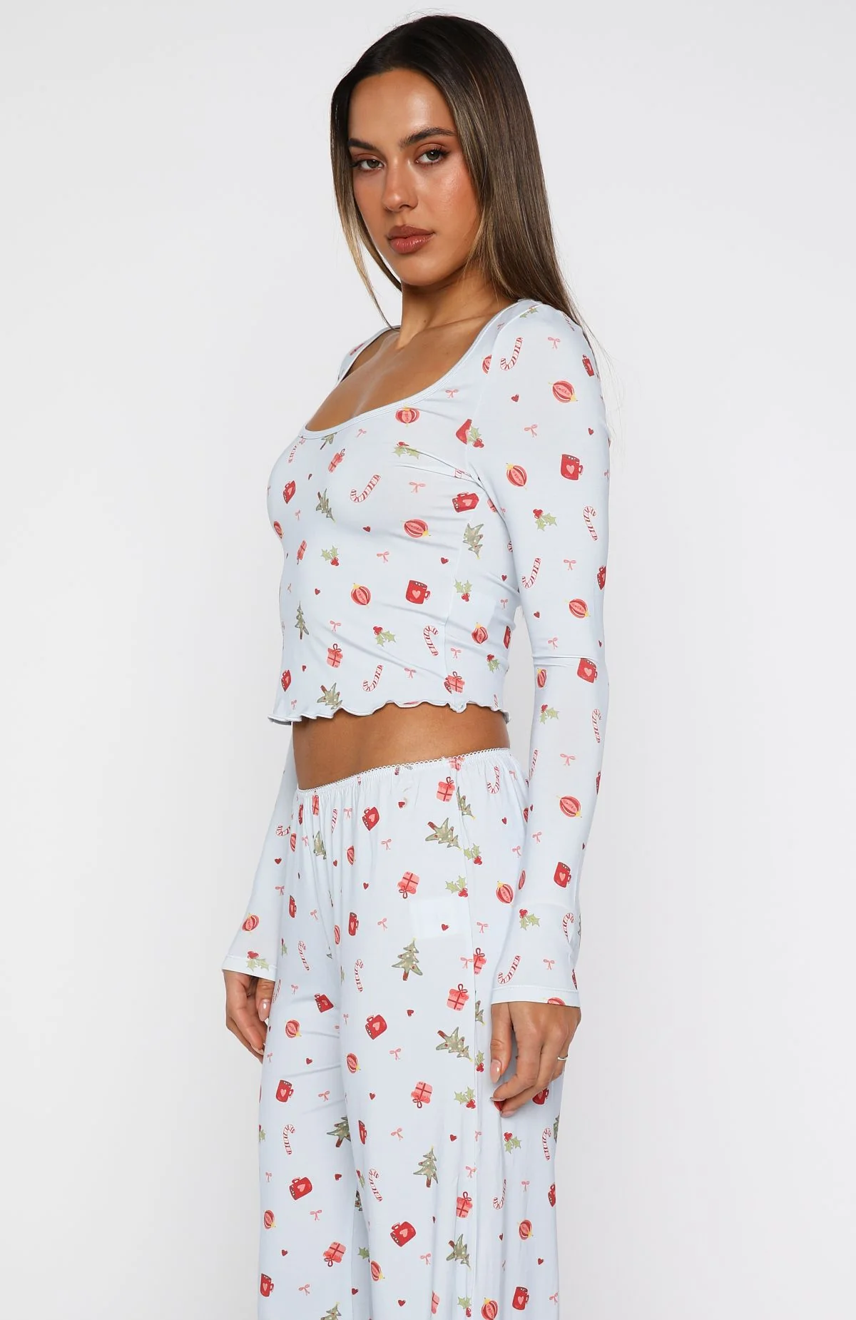 Dreamy Long Sleeve Pyjama Top Jingle Joy