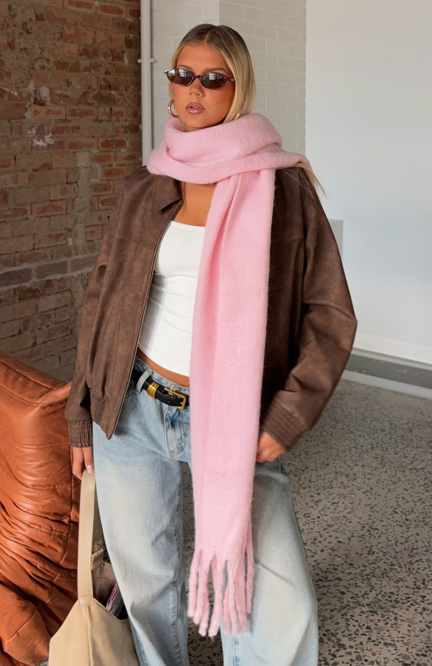 Luna Scarf Baby Pink