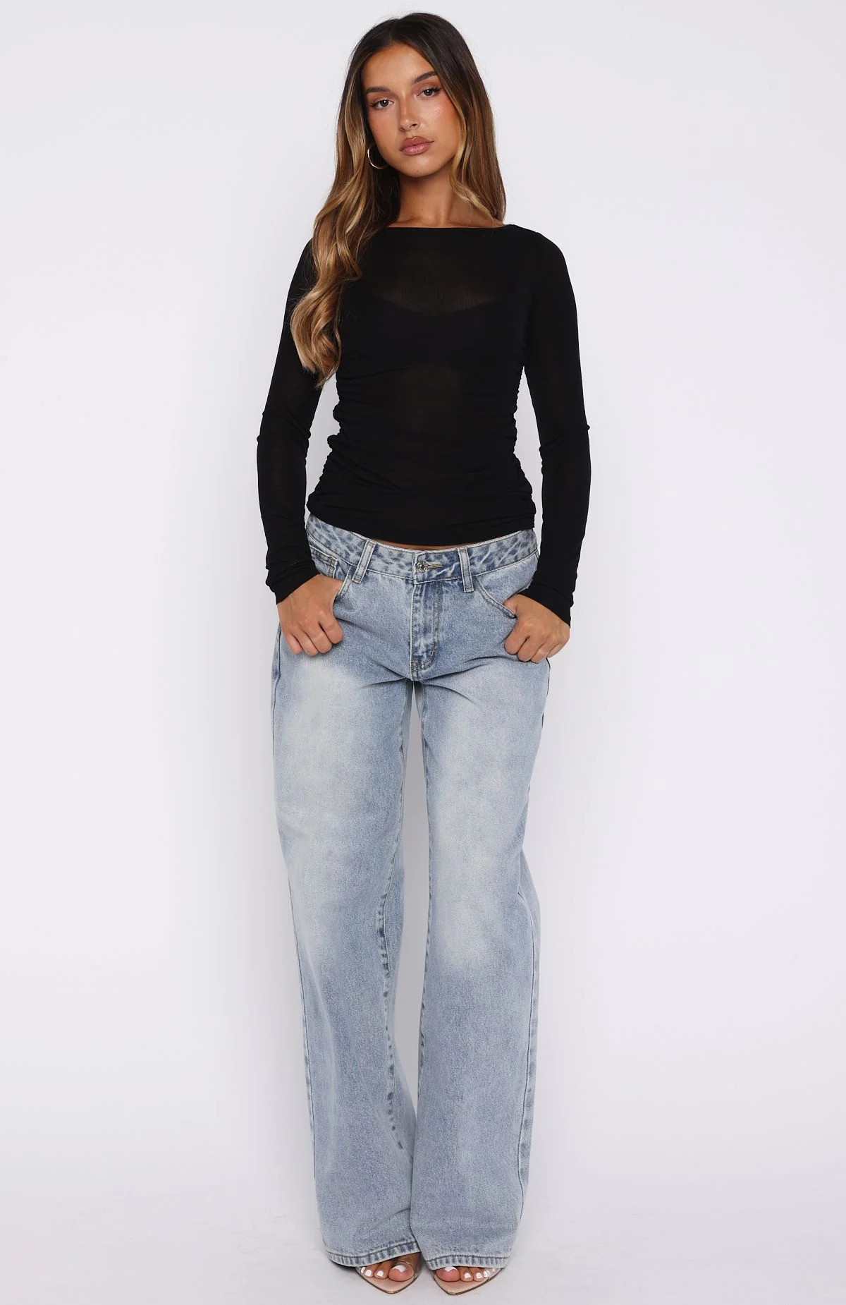 Never Took Me Serious Long Sleeve Top Black