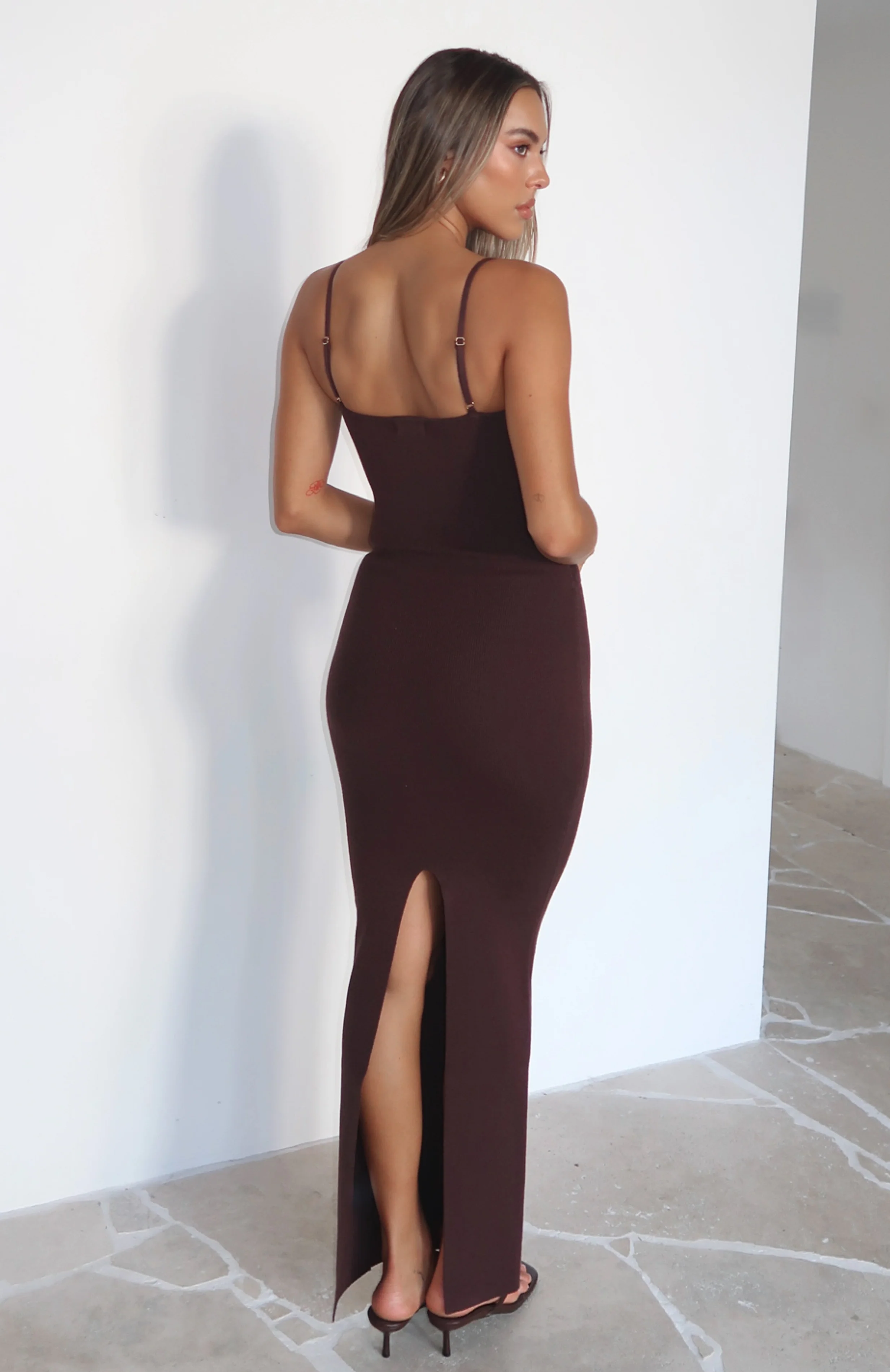 Break It Off Maxi Dress Espresso