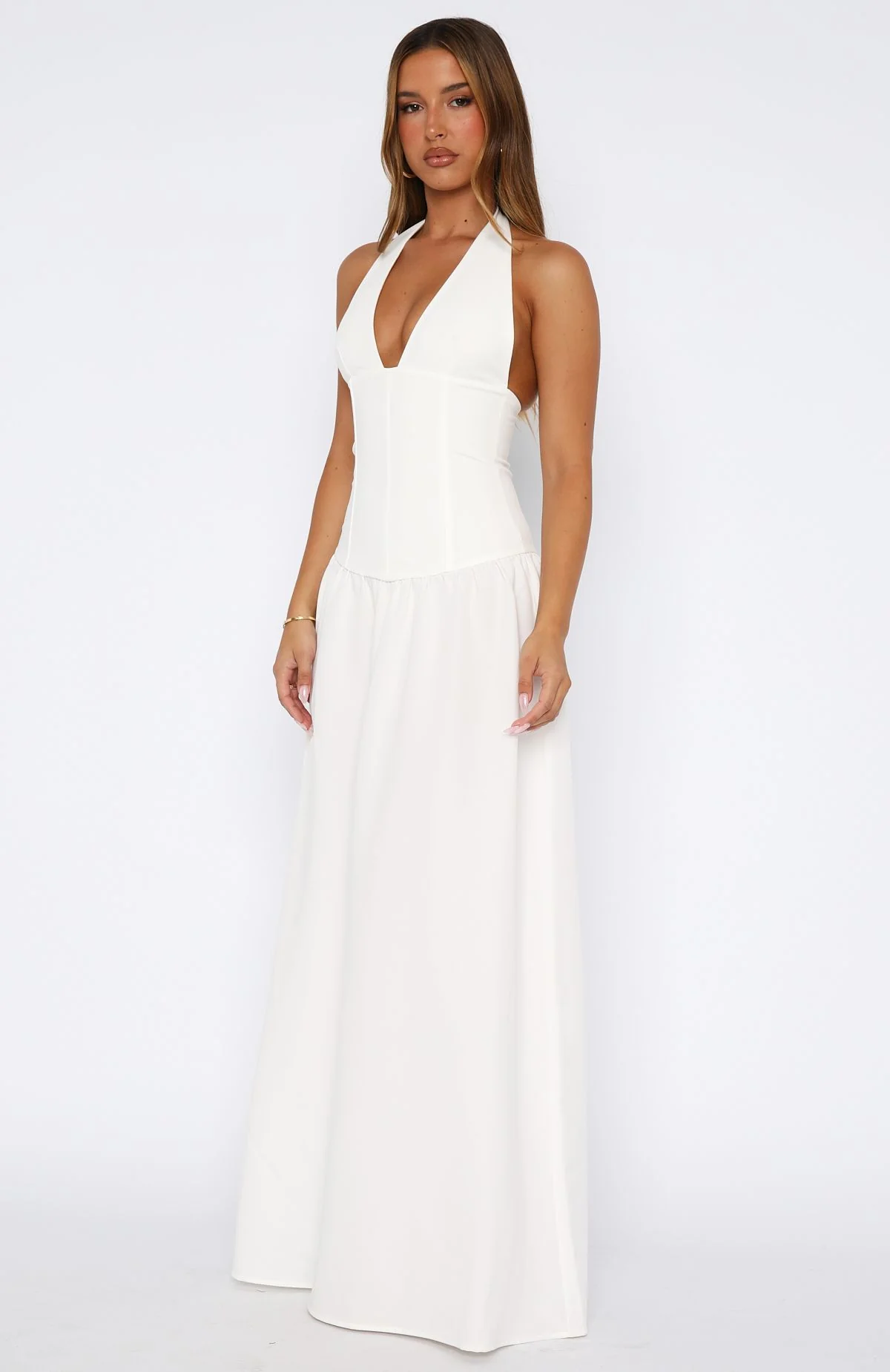 Say You Love Maxi Dress White