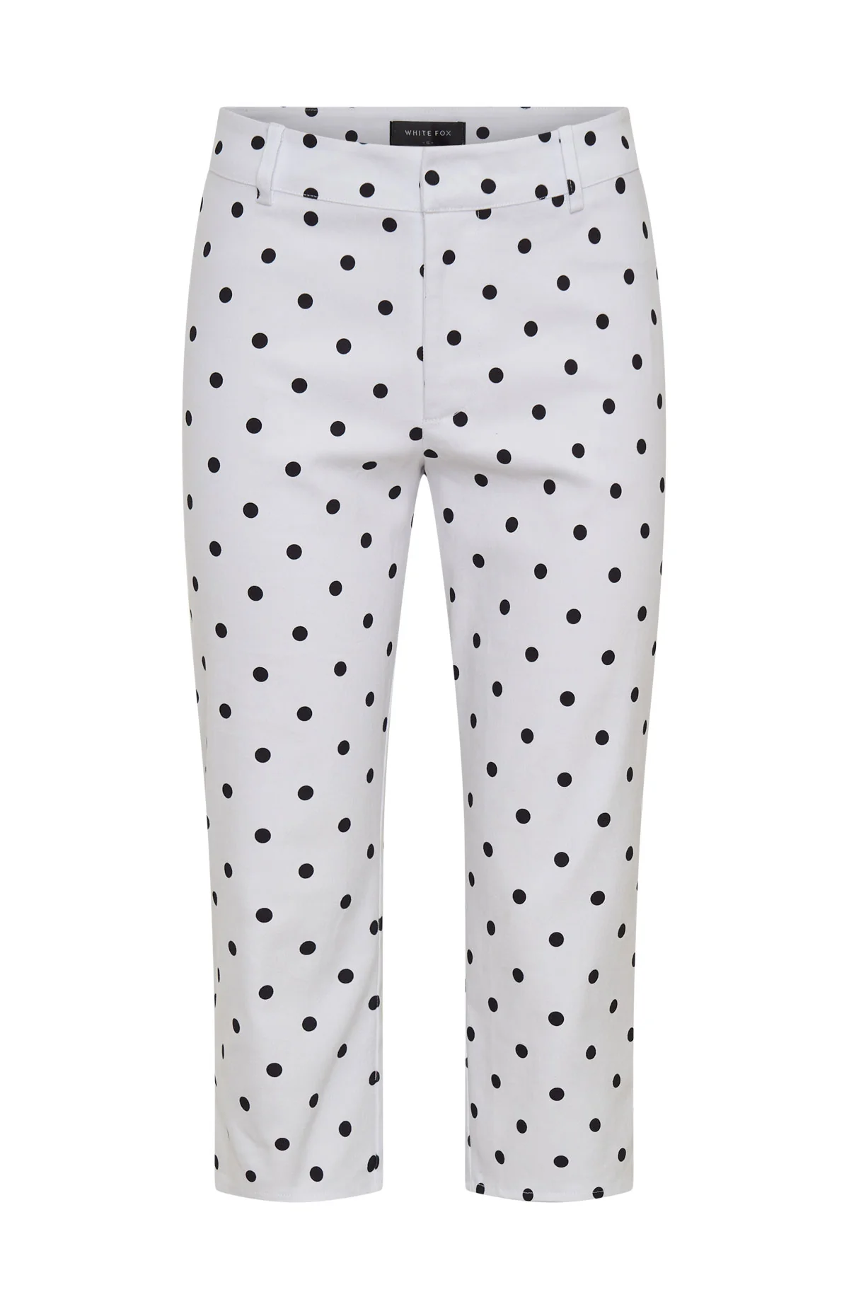 Day For It Capri Pants White/Black Polka Dot