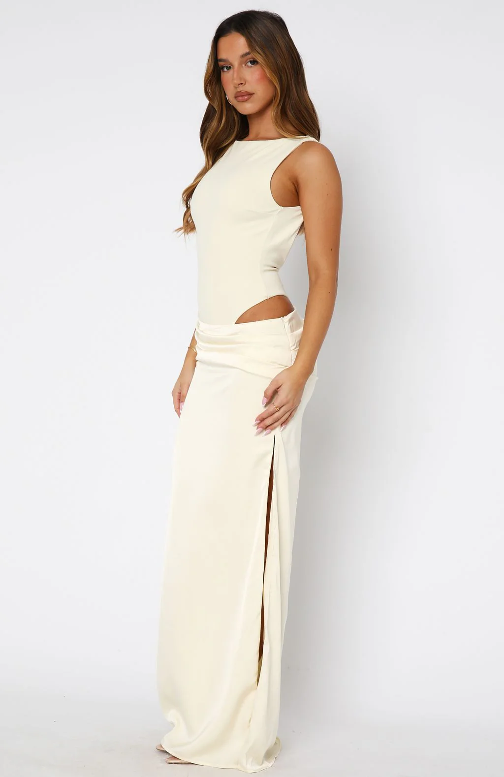Moonlight Muse Maxi Dress Lemon