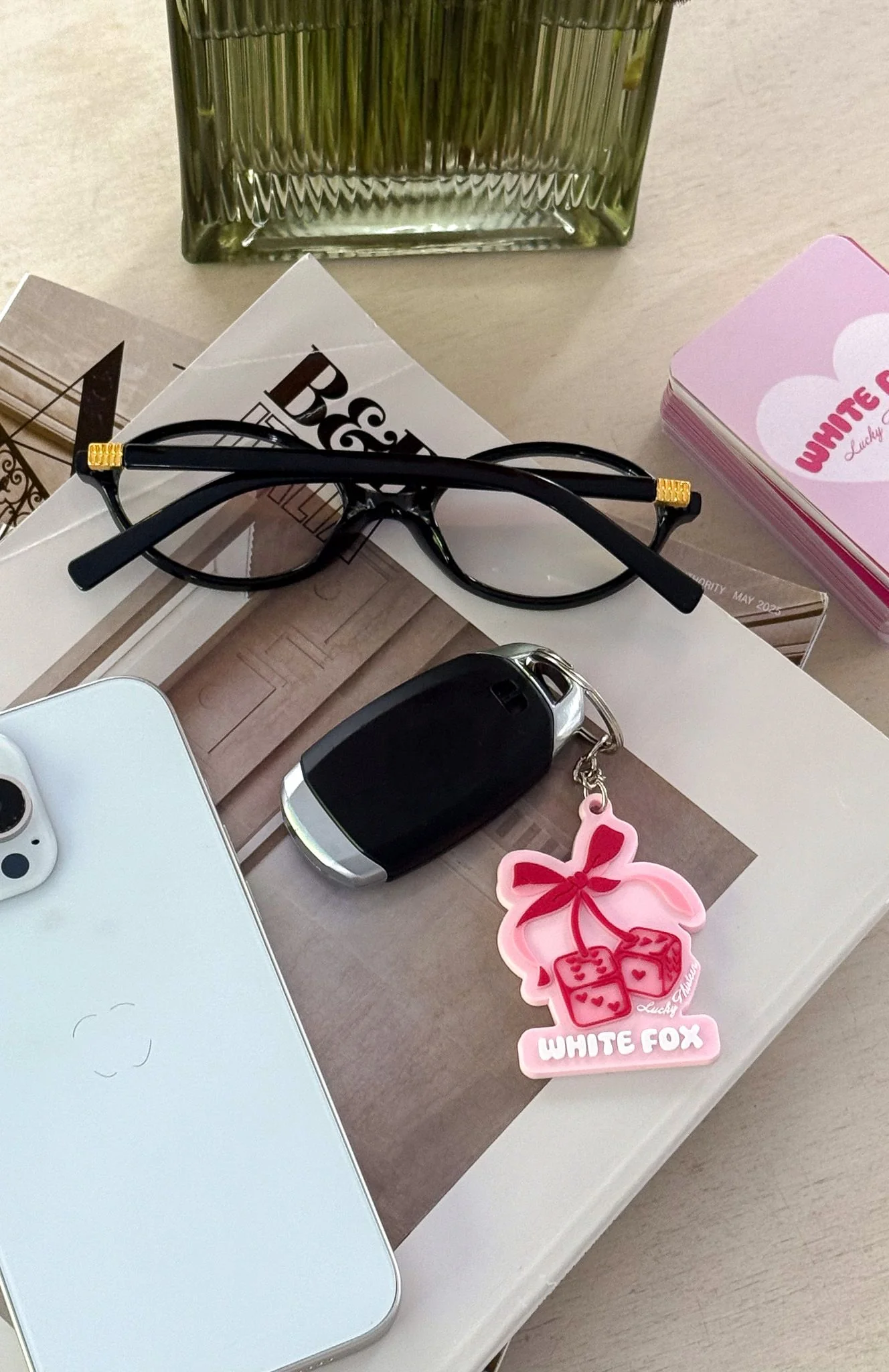 Lucky Thirteen Cheyenne Keychain Pink