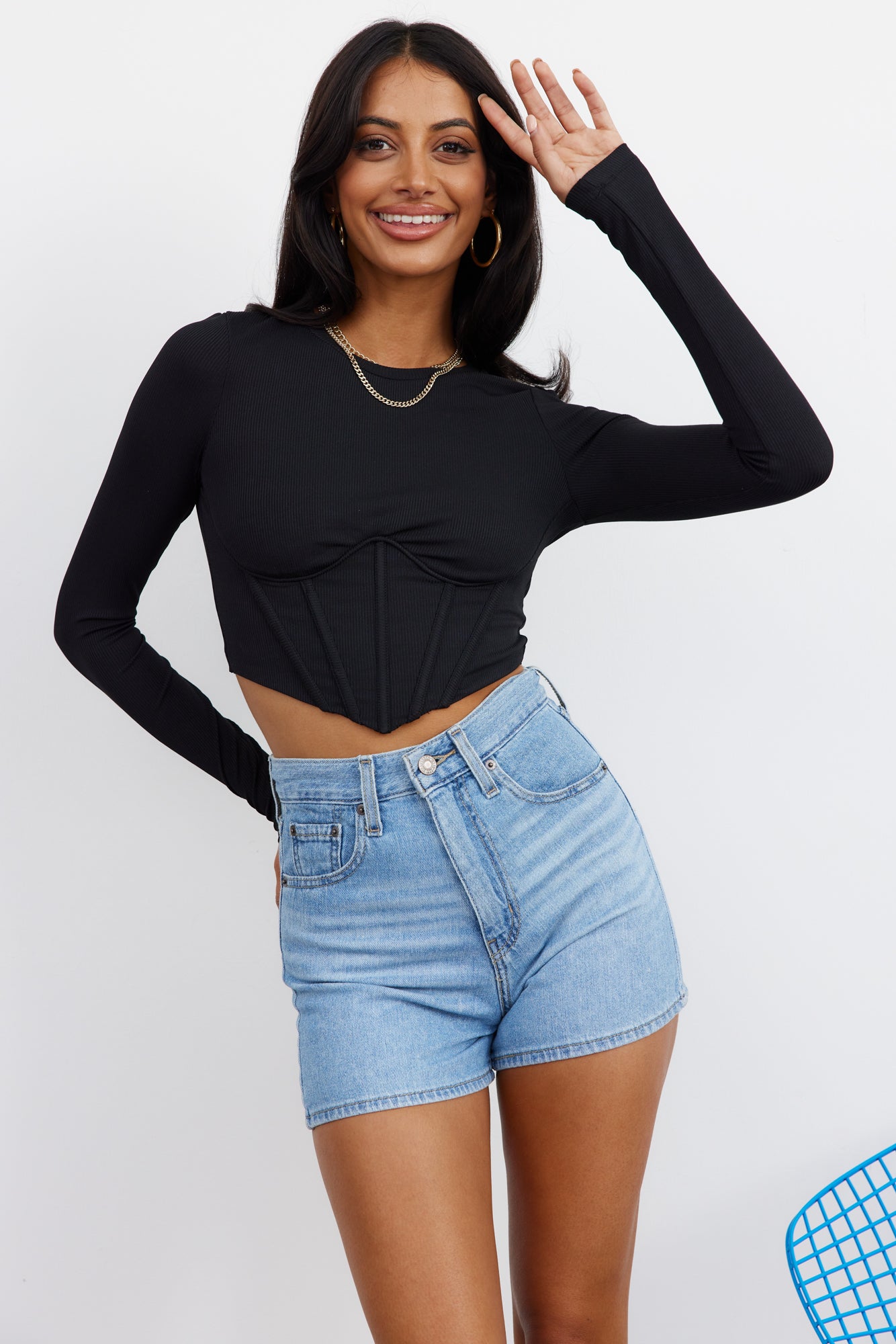 Hottie Moment Crop Black