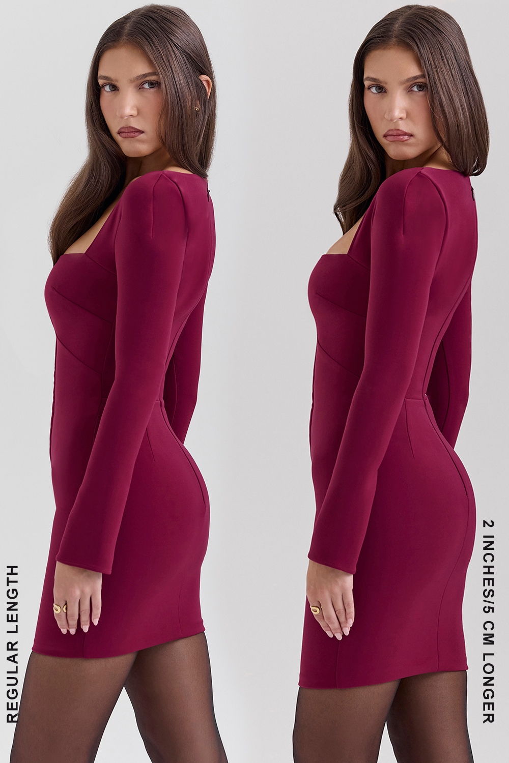 Berry Bodycon Mini Dress