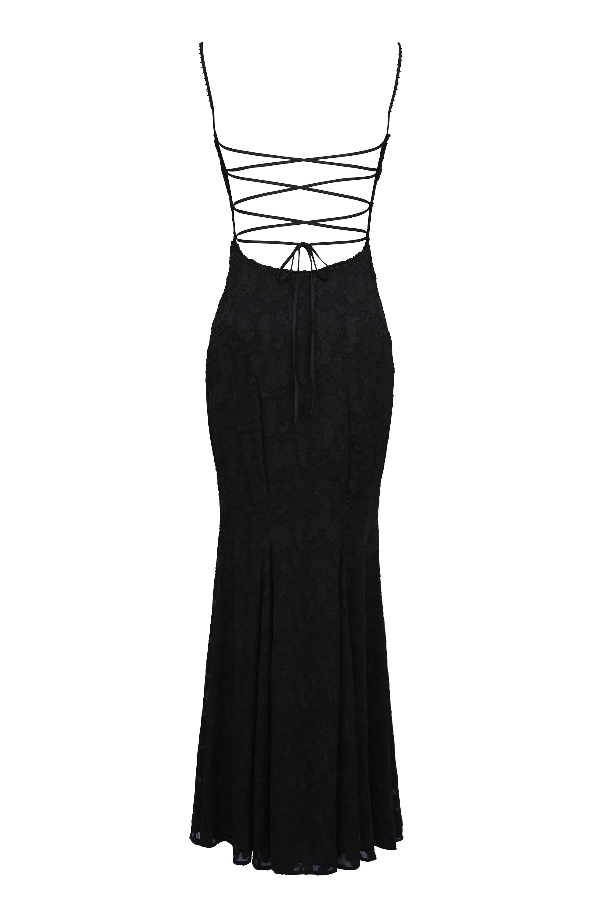 Black Lace Maxi Dress