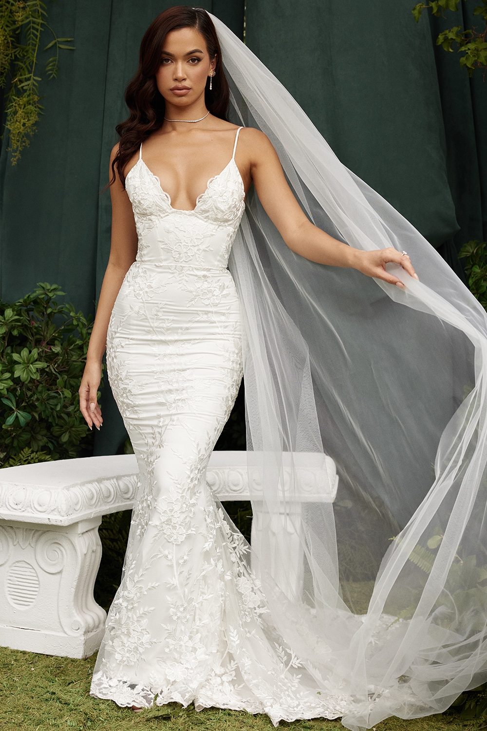 White Lace Bridal Gown