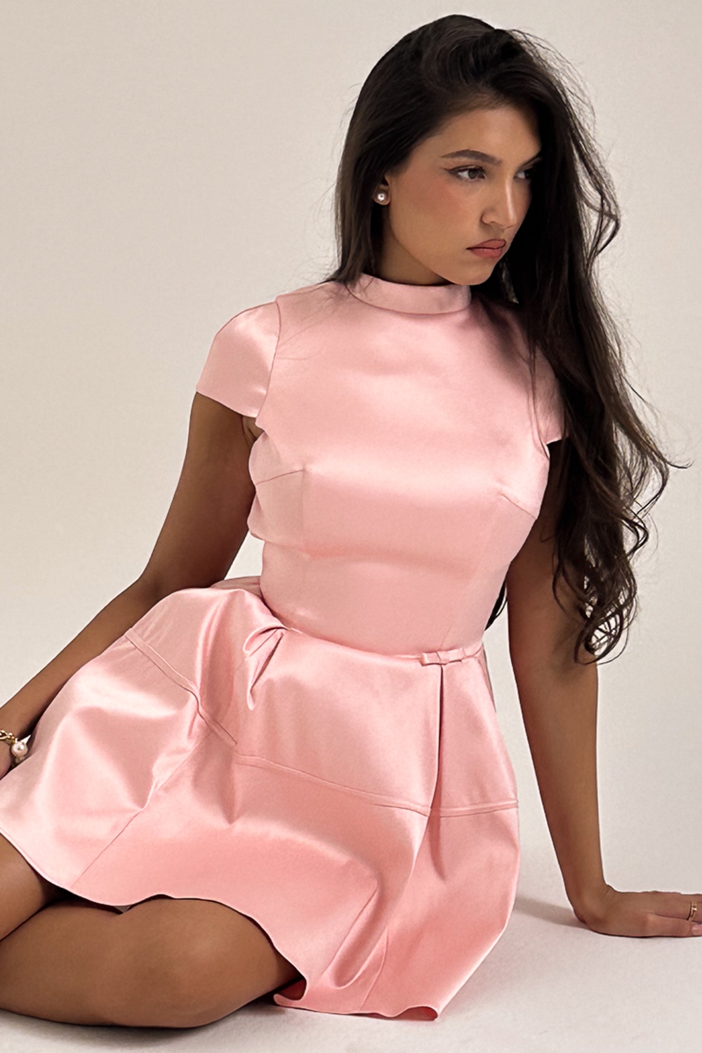 Parisian Pink Backless Mini Dress
