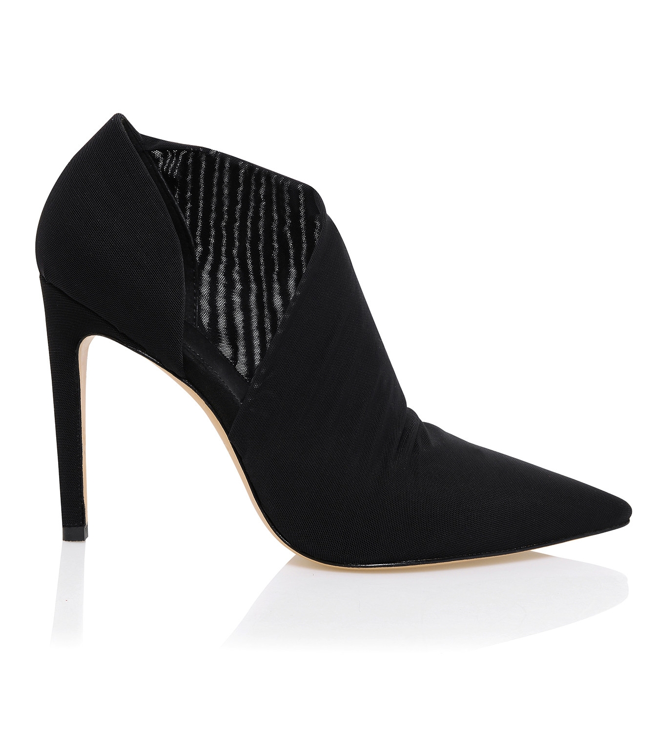 Black Sueded Cut Out Heels