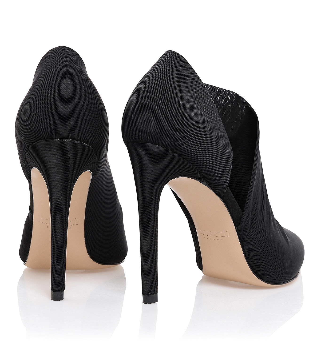 Black Sueded Cut Out Heels