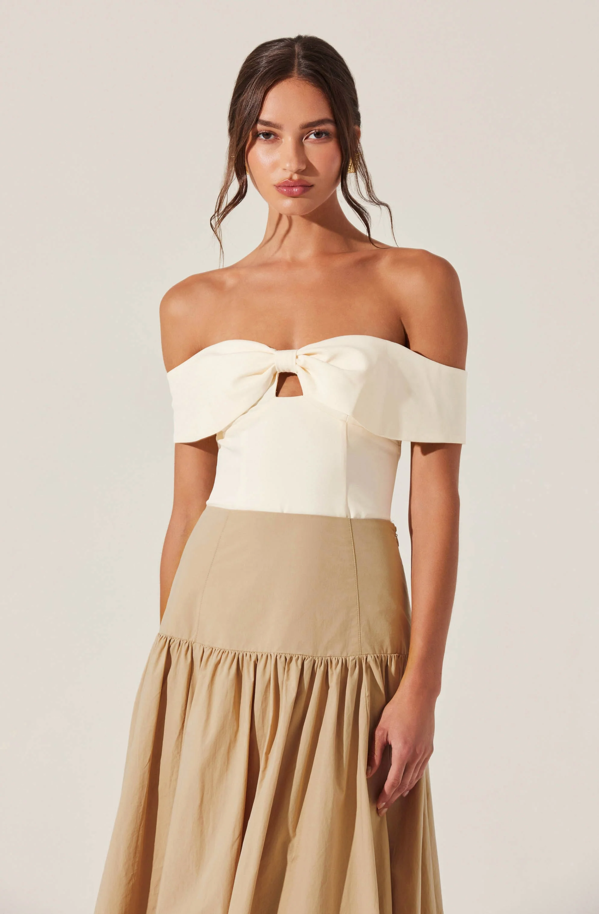 Telayna Off Shoulder Bow Top