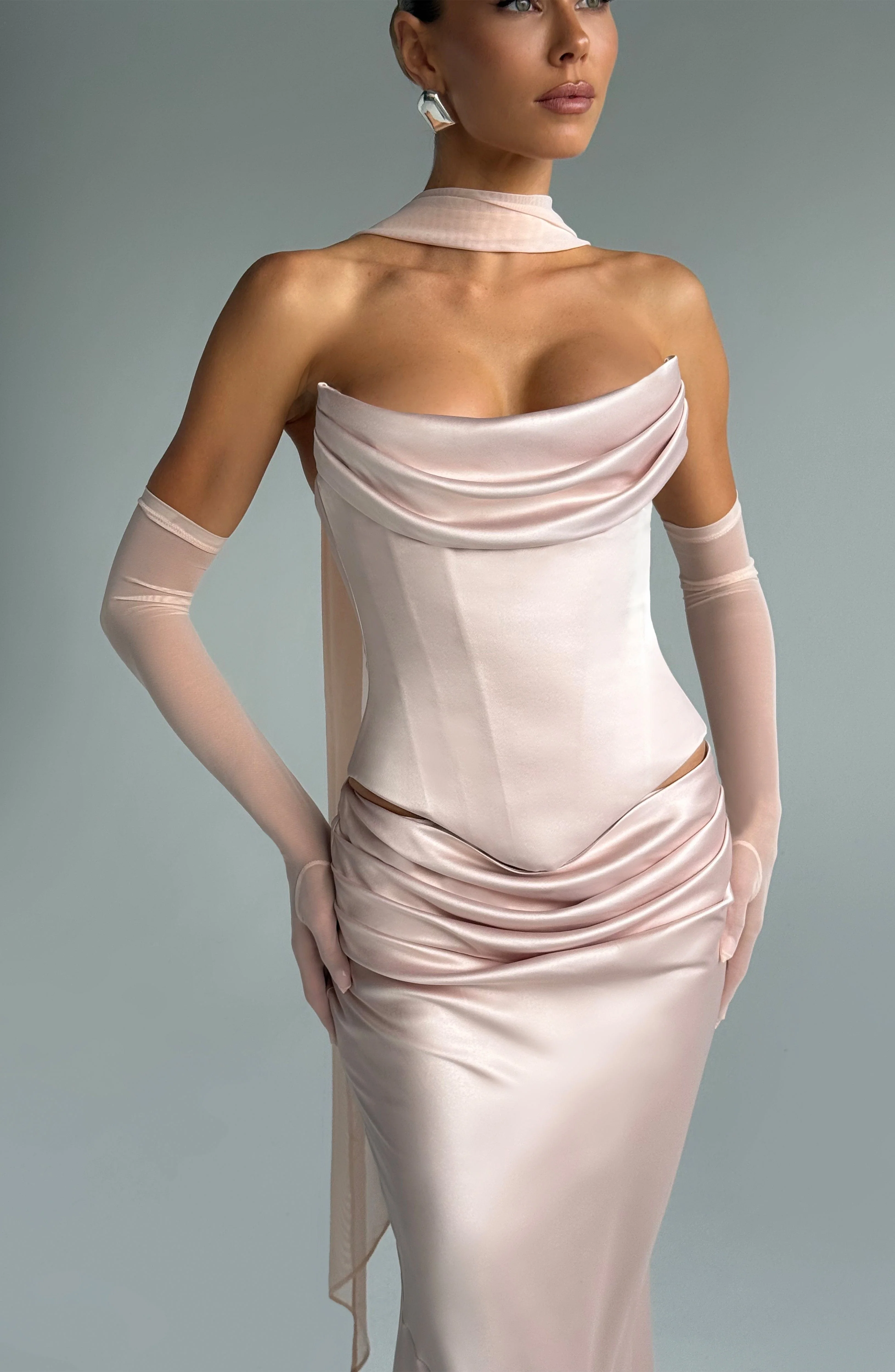 Callista Corset - Soft Peach