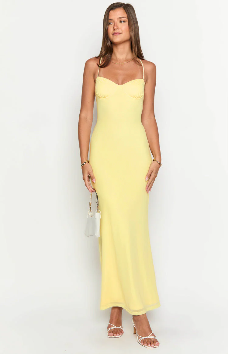 Sonia Yellow Maxi Dress
