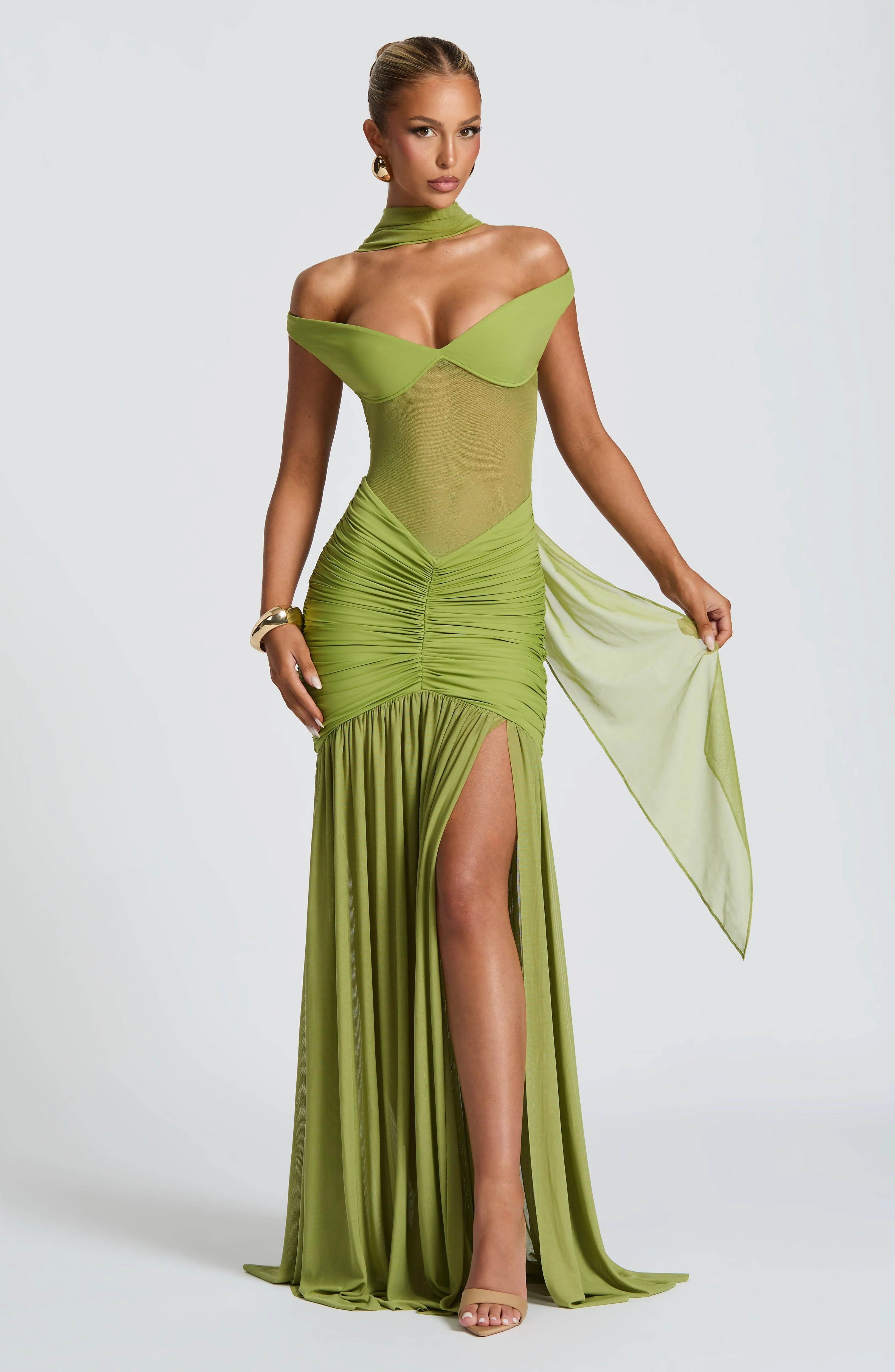 Alaia Maxi Dress - Olive