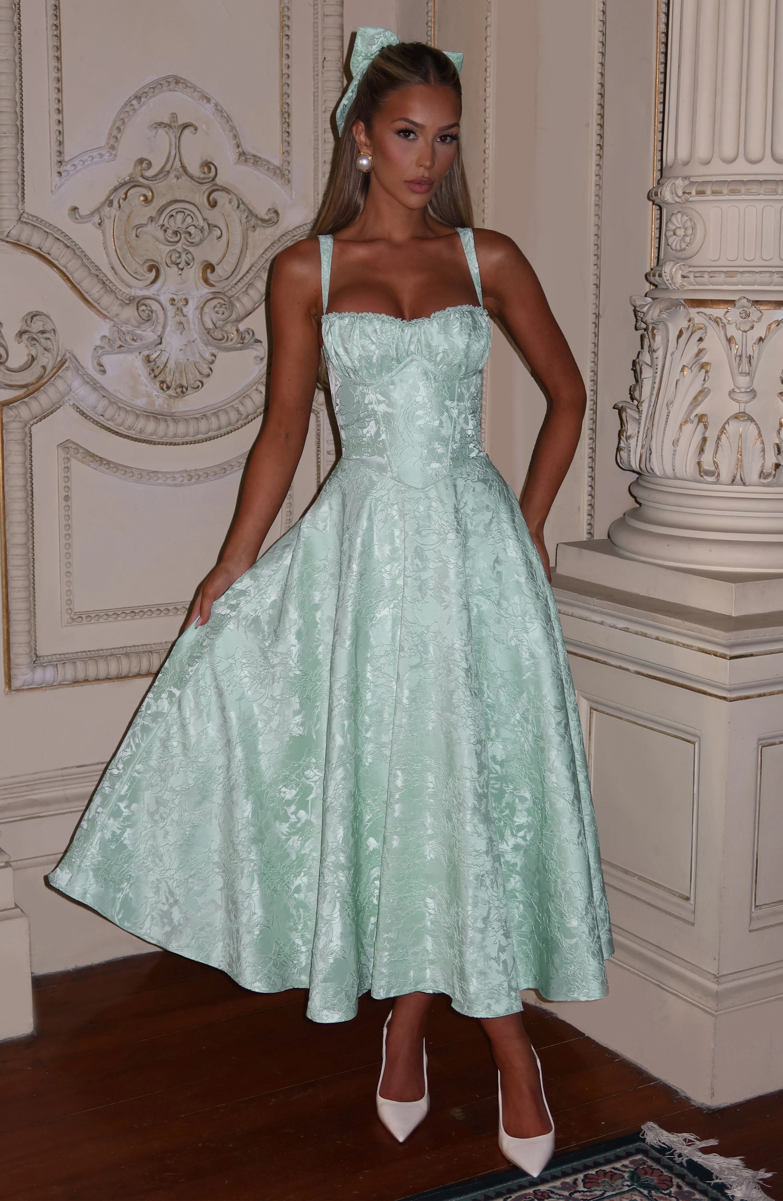 Amity Midi Dress - Mint