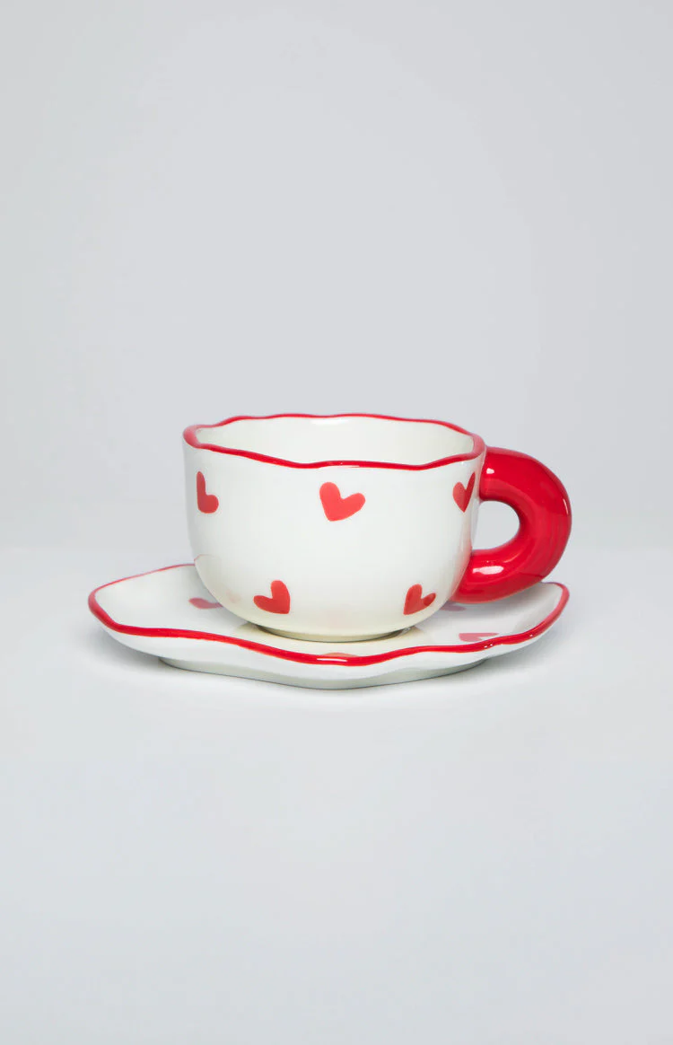 Adore Red Heart Mug Set