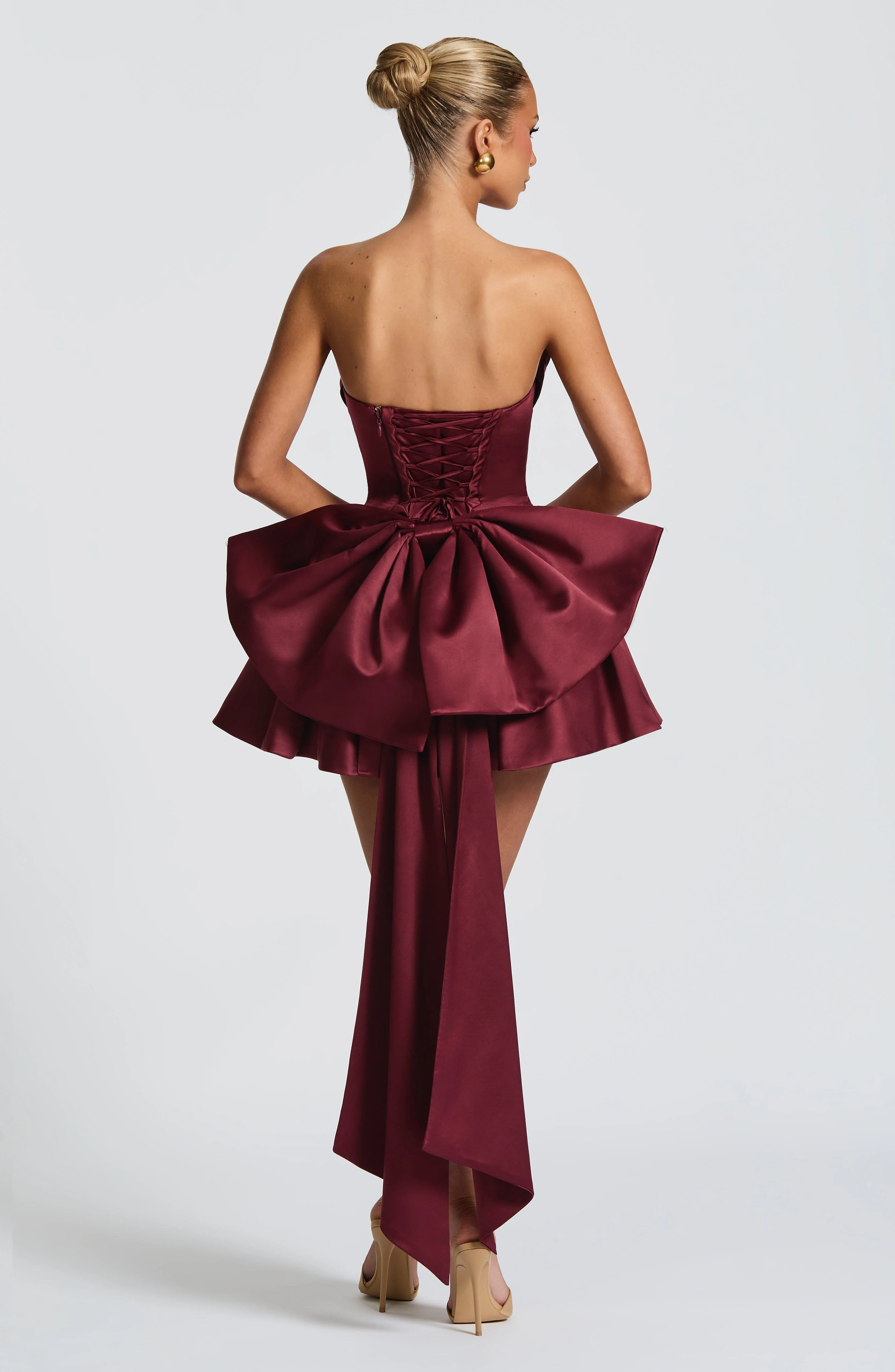 Trinity Mini Dress - Cherry Lacquer