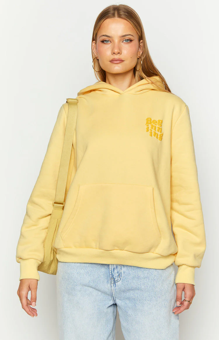 P.MAYO Yellow Snuggle Bubble Hoodie