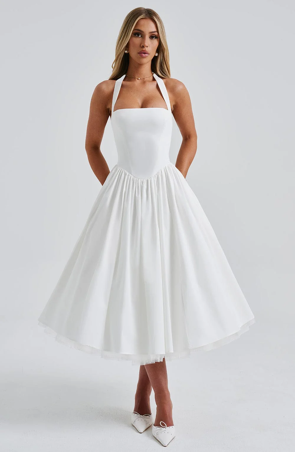 Cressida Midi Dress - Ivory