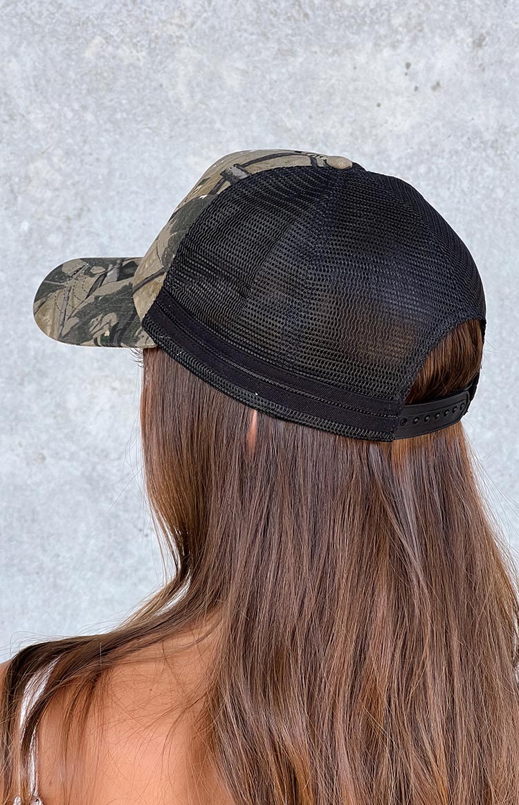 P.MAYO Camo Print Pony Club Trucker Cap