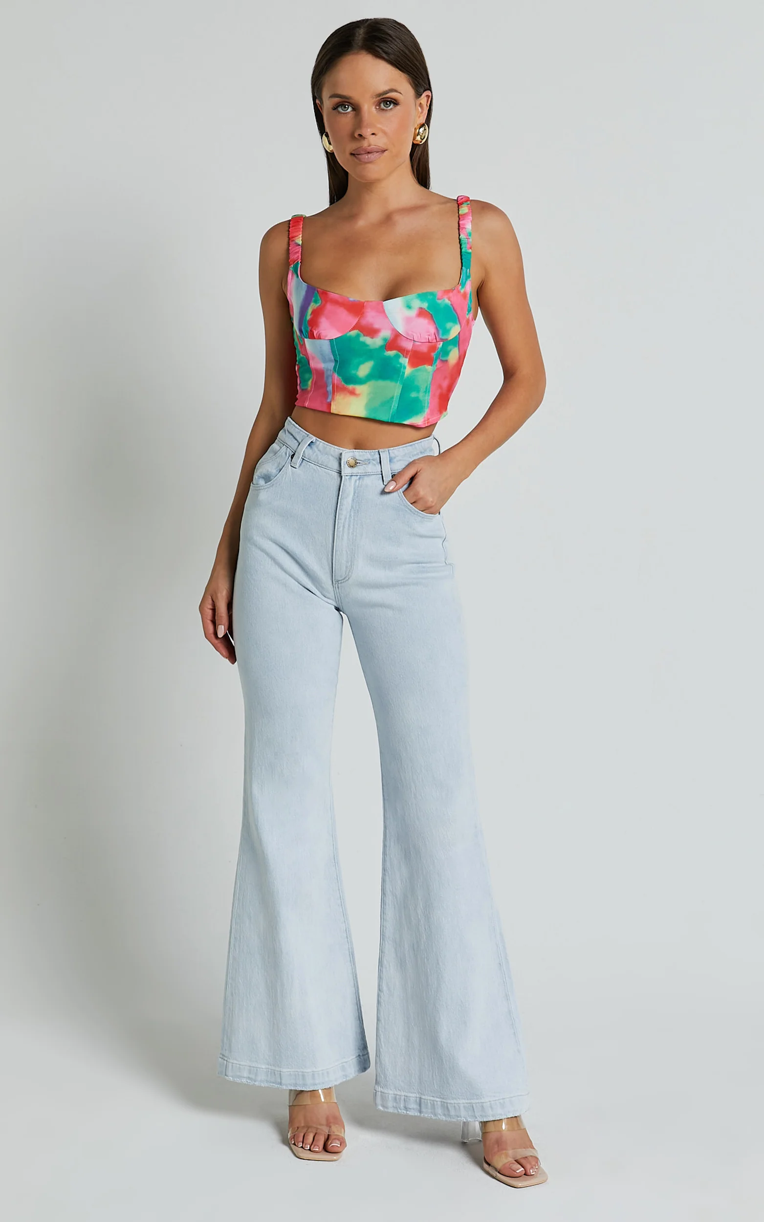 Ritchel Top - Colourful Corset Top in Multi