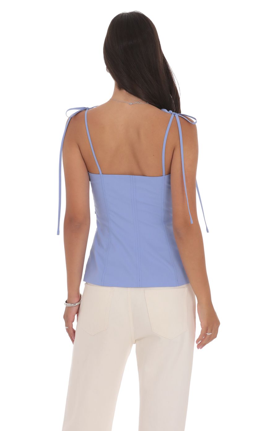 Flare Top in Periwinkle