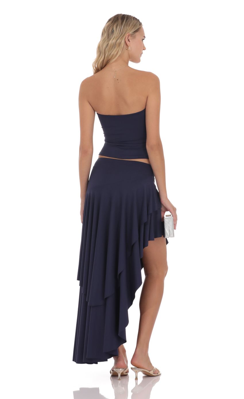 Ruffle Two Piece Set in Purple