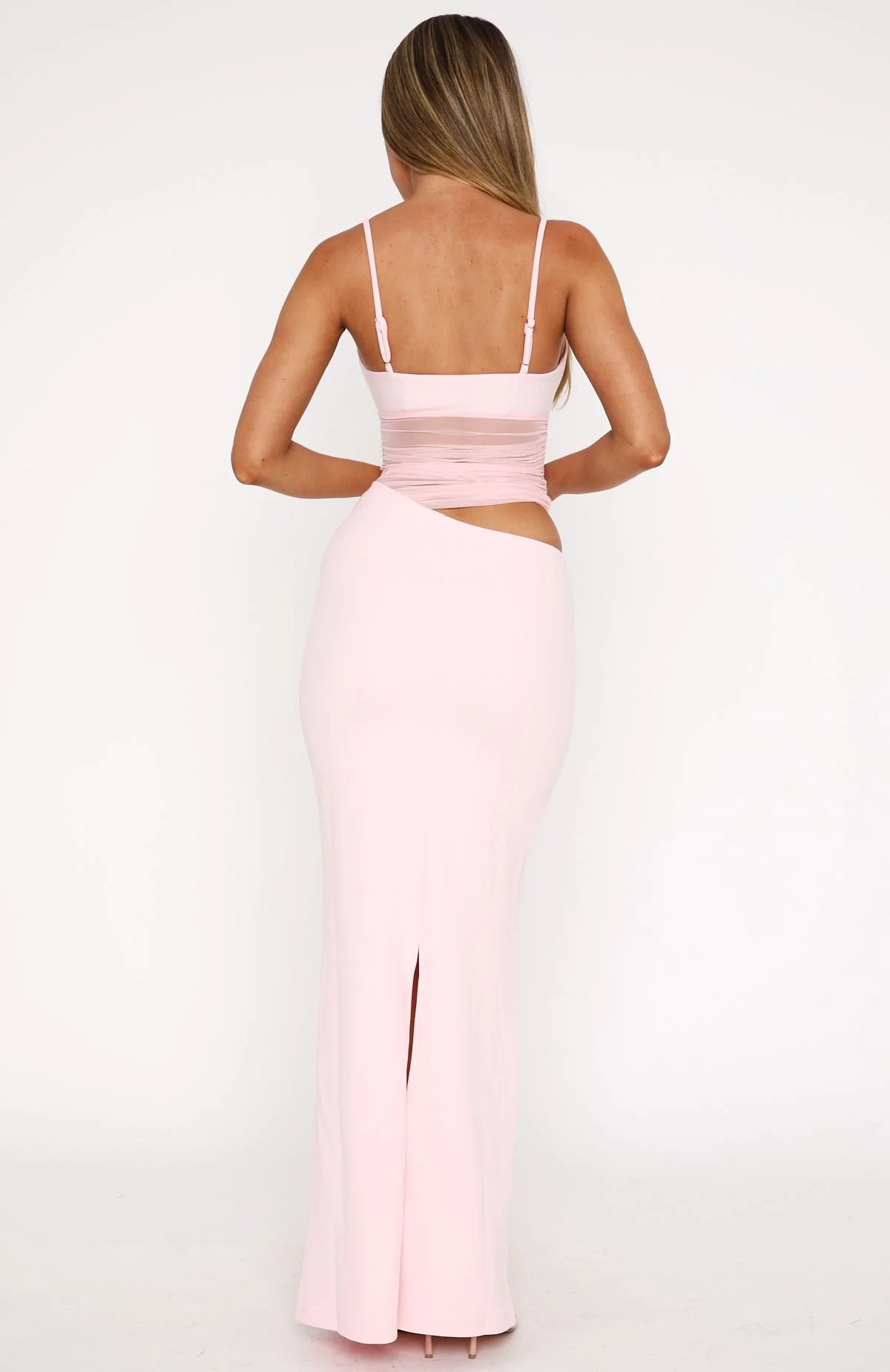 Call Me Up Maxi Dress Baby Pink