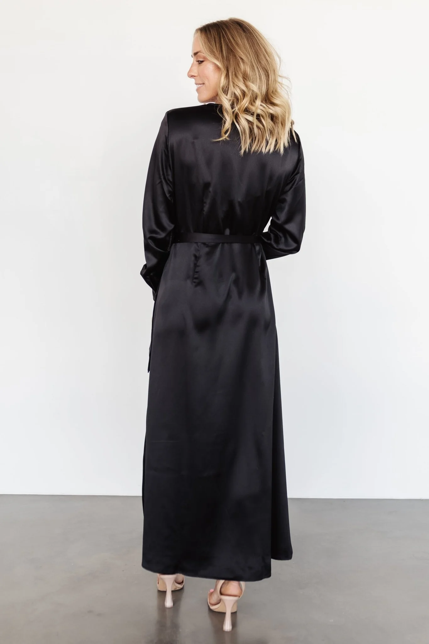 Lawrence Wrap Maxi Dress | Black
