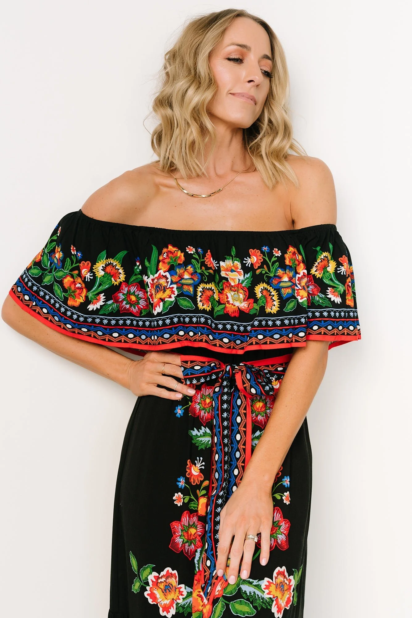 Alejandra Maxi Dress | Black Multi Floral