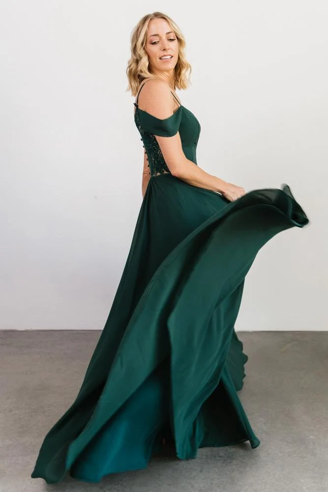 Bianca Lace Maxi Dress | Emerald