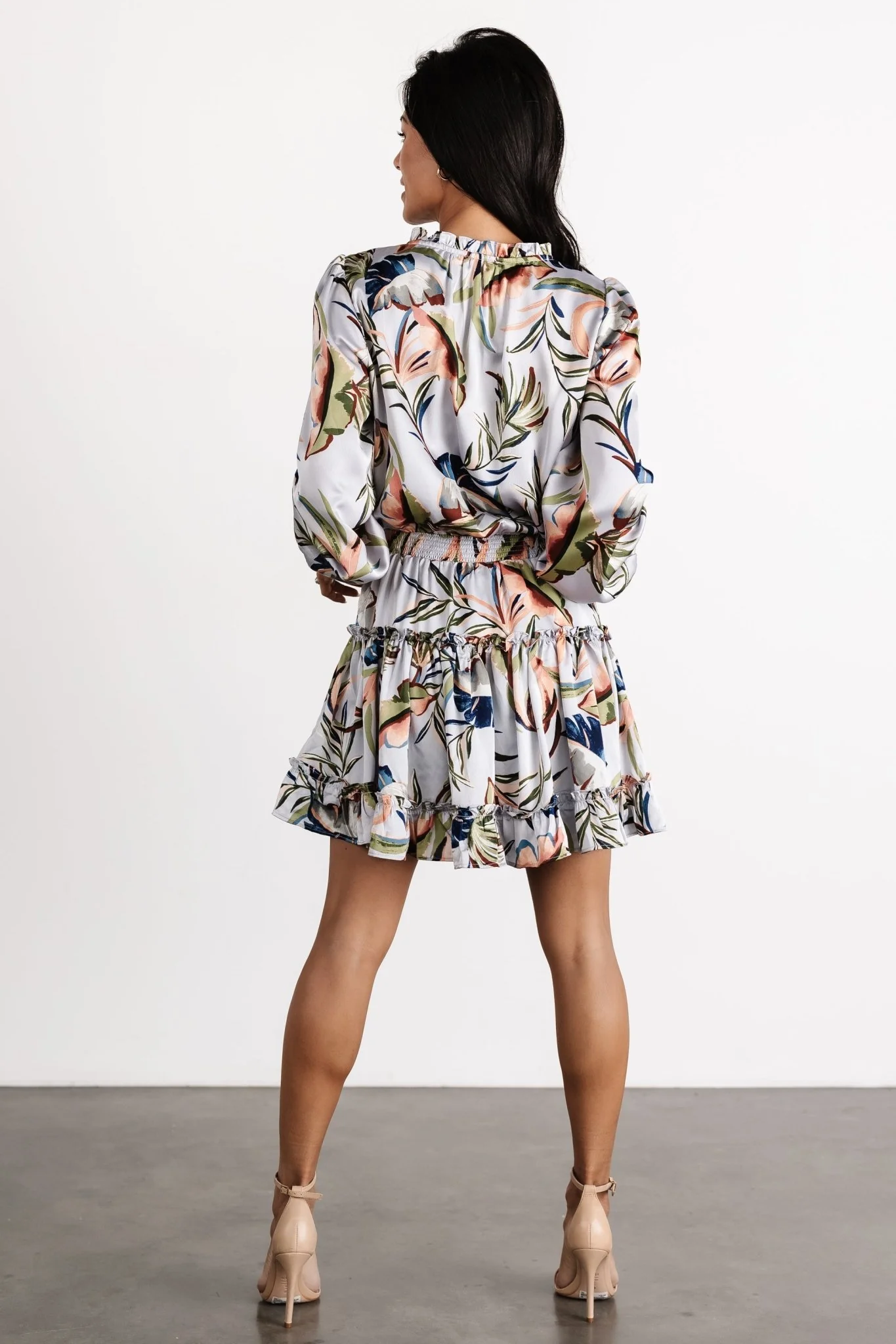 Kyra Mini Dress | Light Blue Floral