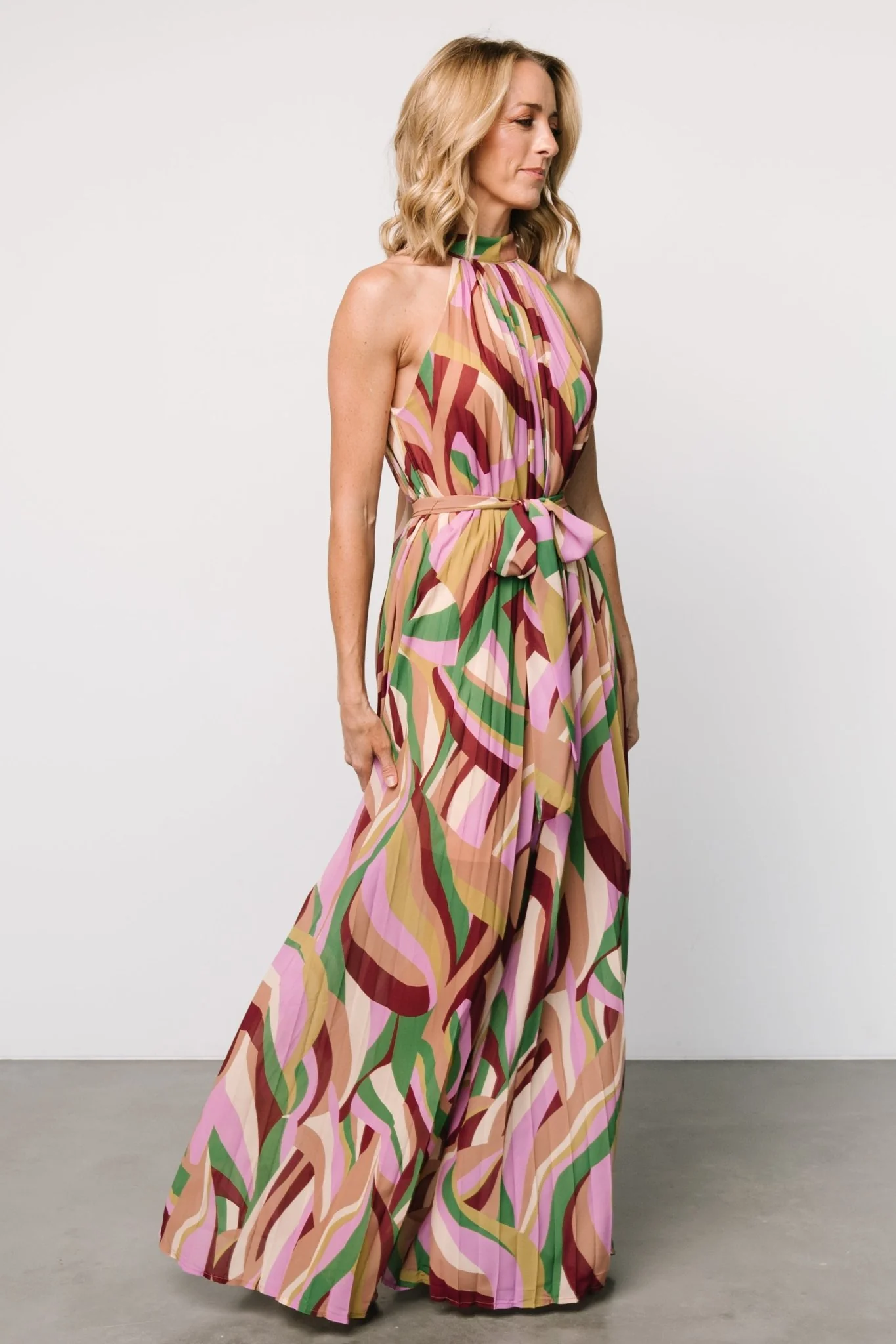 Rita Maxi Dress | Green Multi Print