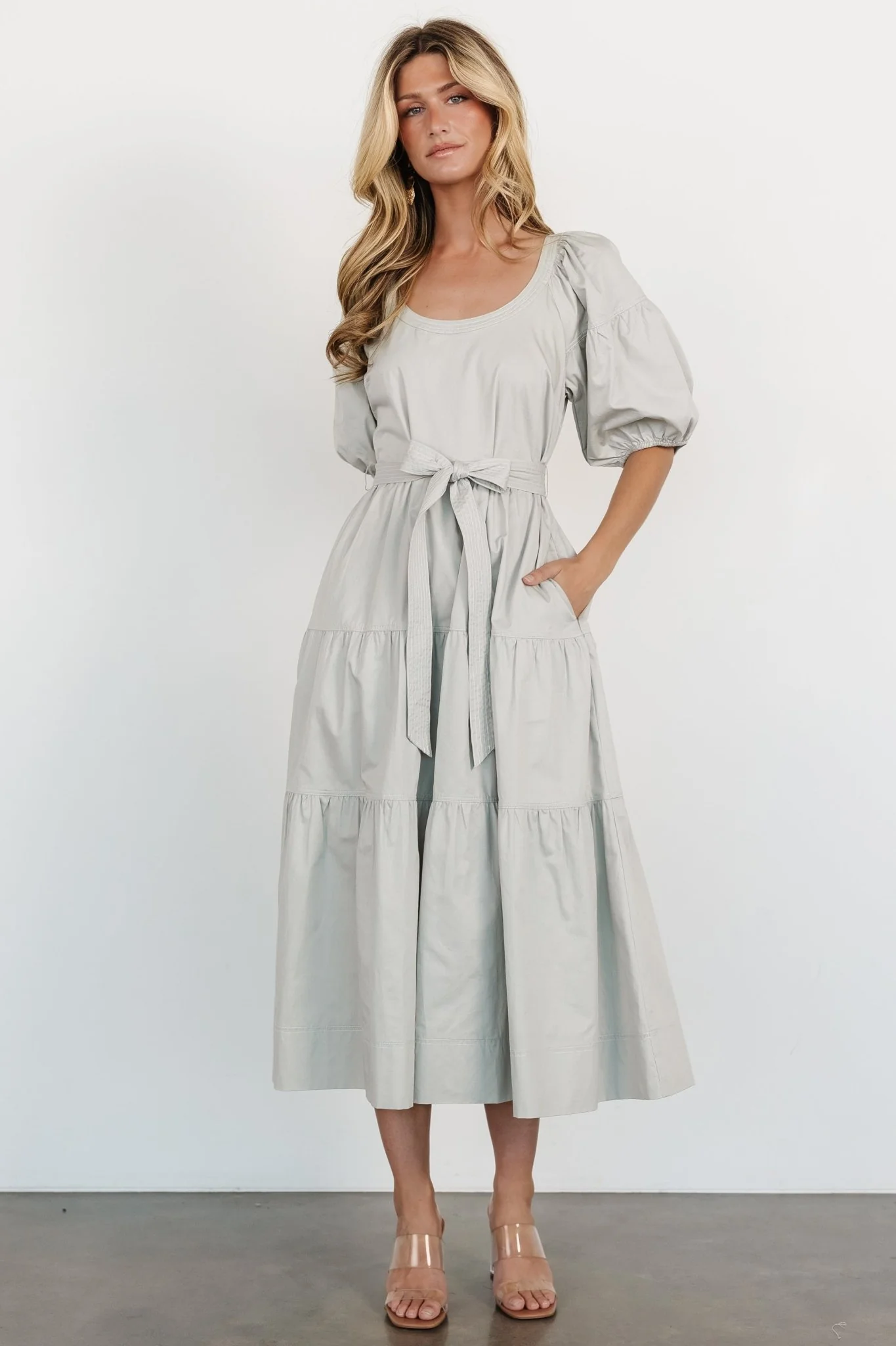 Dorothy Poplin Maxi Dress | Sage