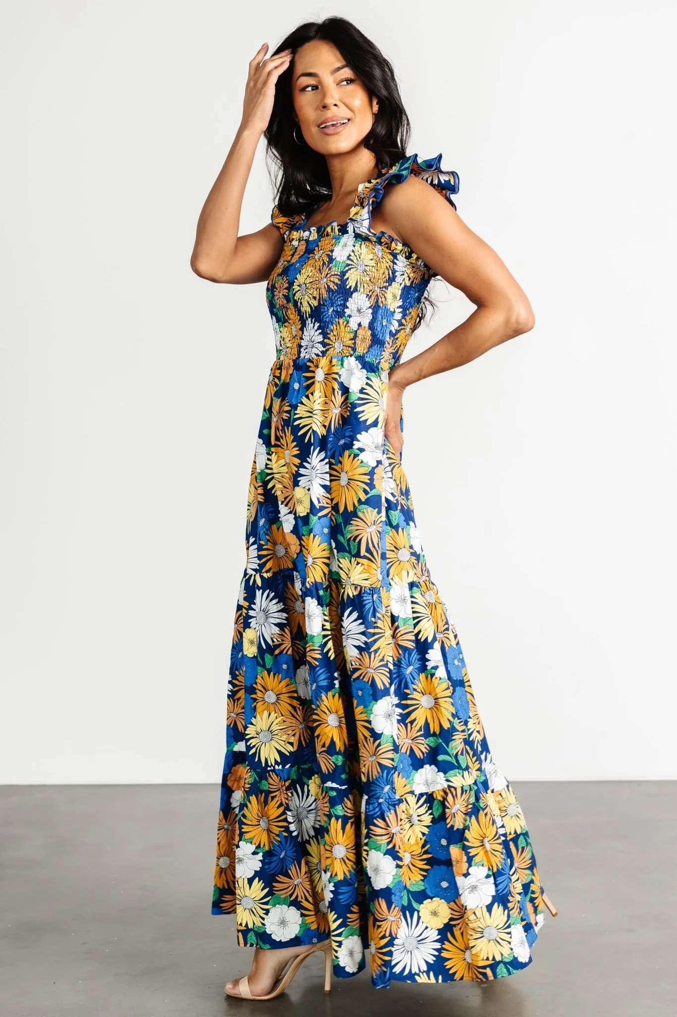 Adela Maxi Dress | Blue Multi Floral