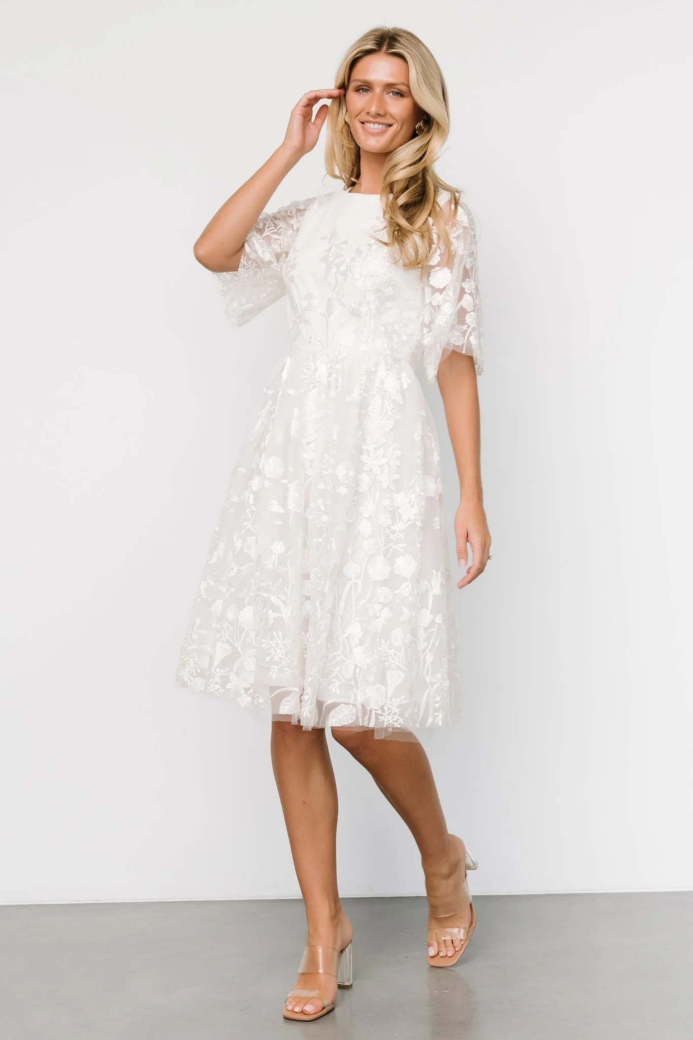 Duchess Tulle Dress | White Garden