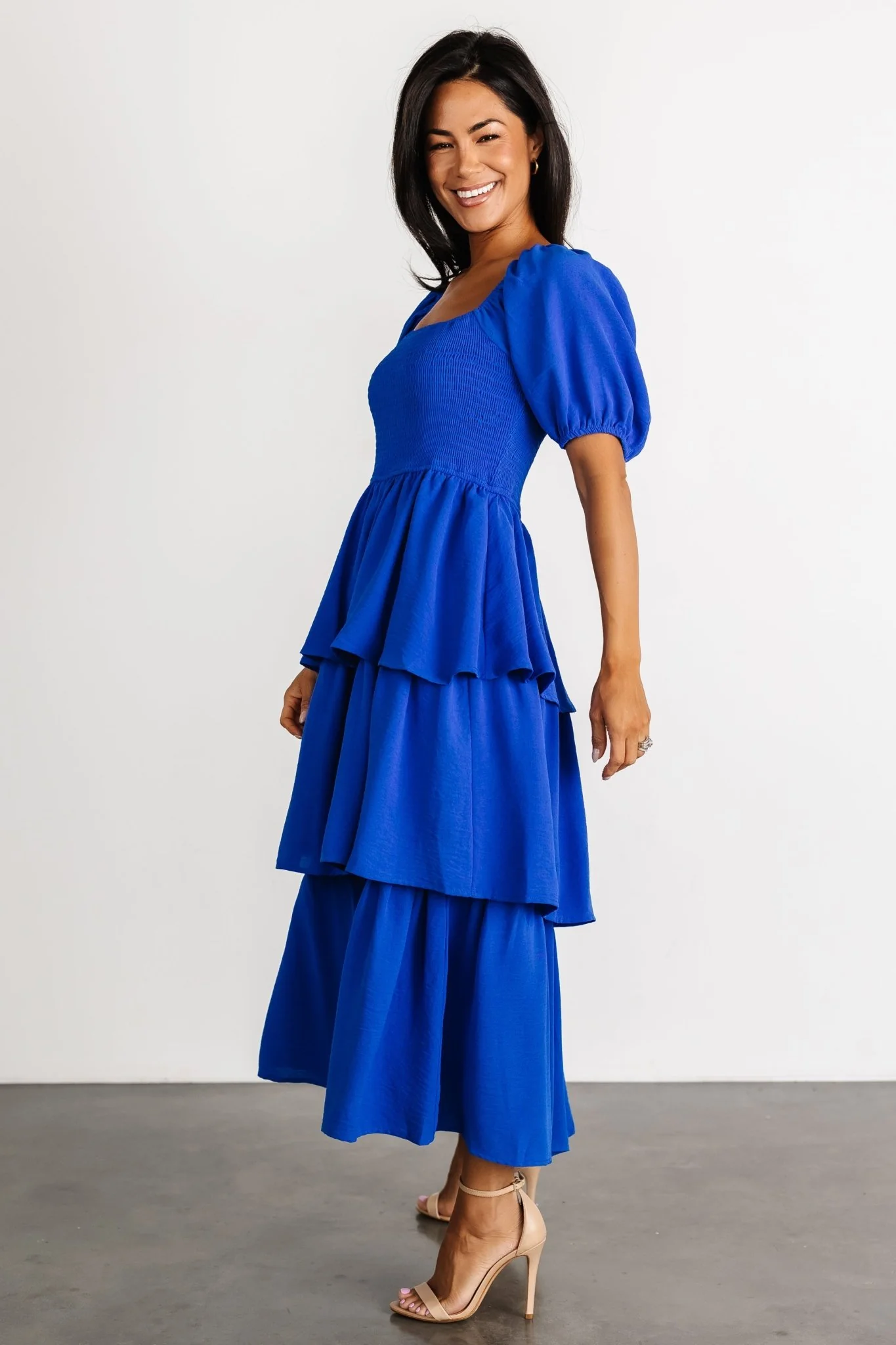 Ashbourne Tiered Dress | Cobalt