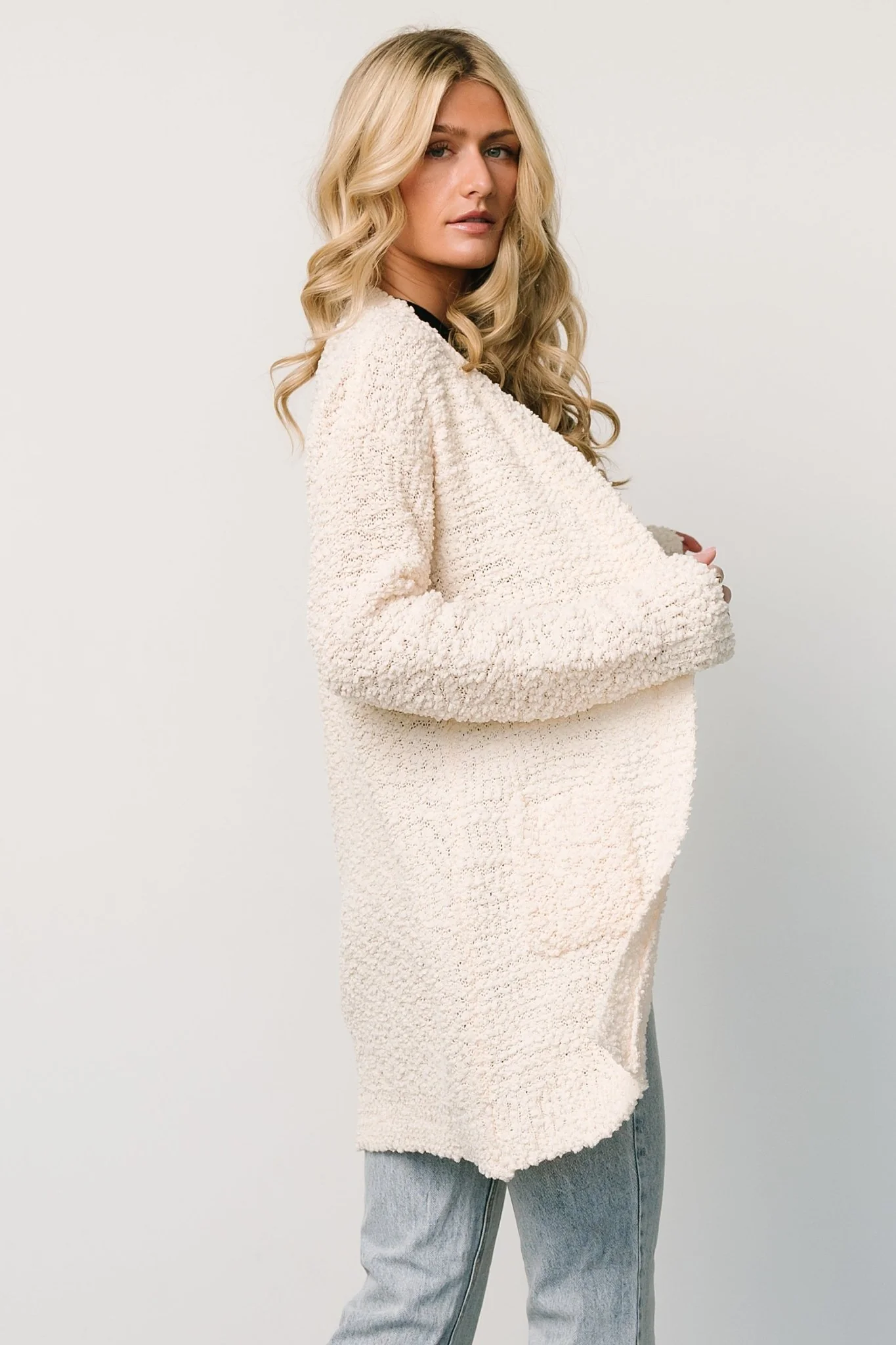 Oxford Pocket Cardigan | Cream