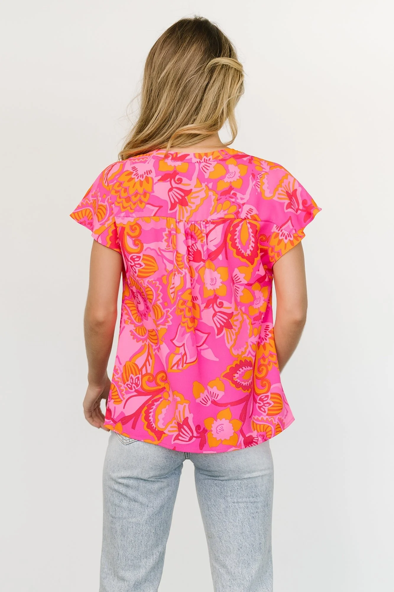Macey Top |  Pink Multi