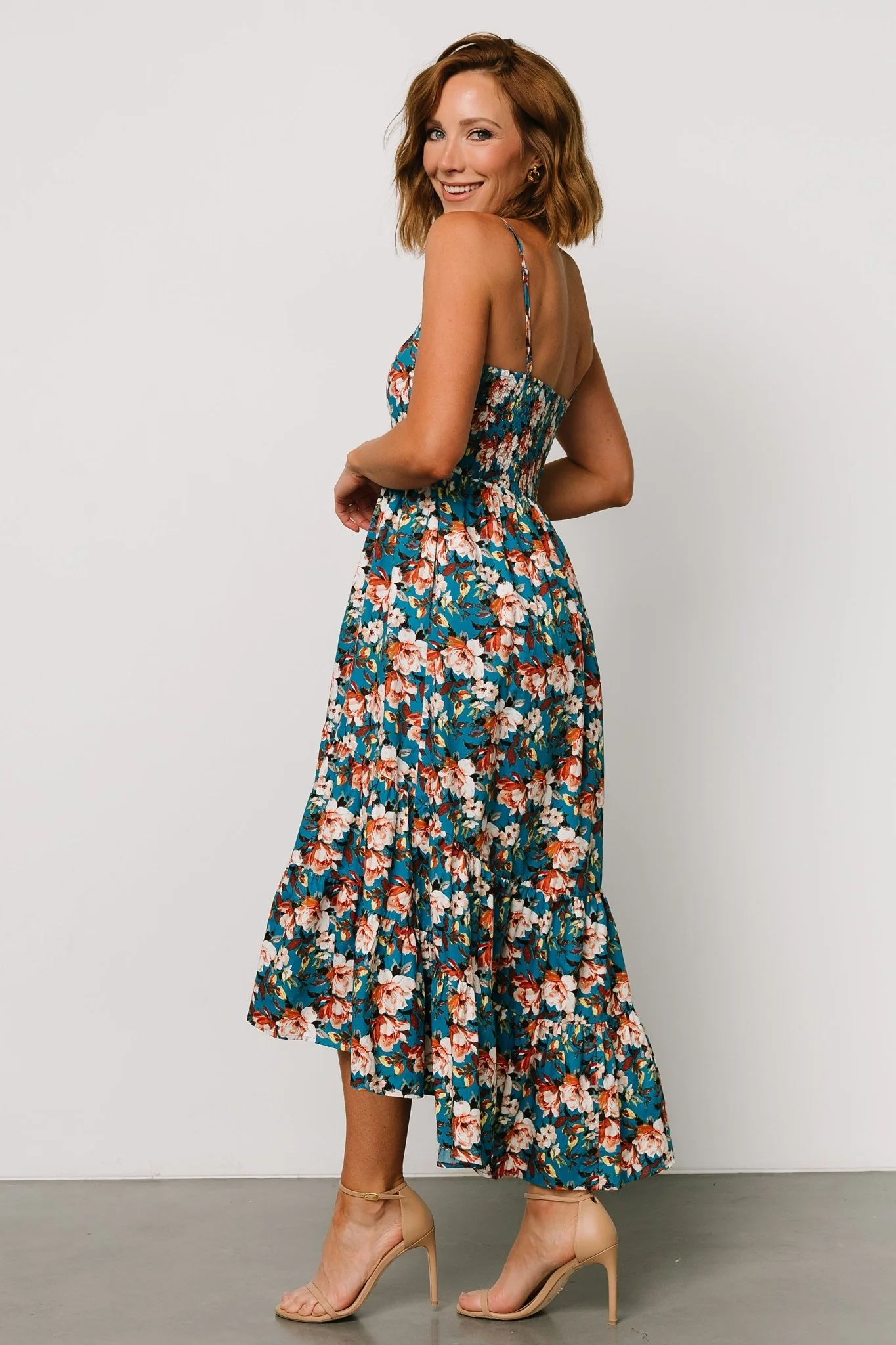 Shari Tank Maxi Dress | Deep Blue Floral