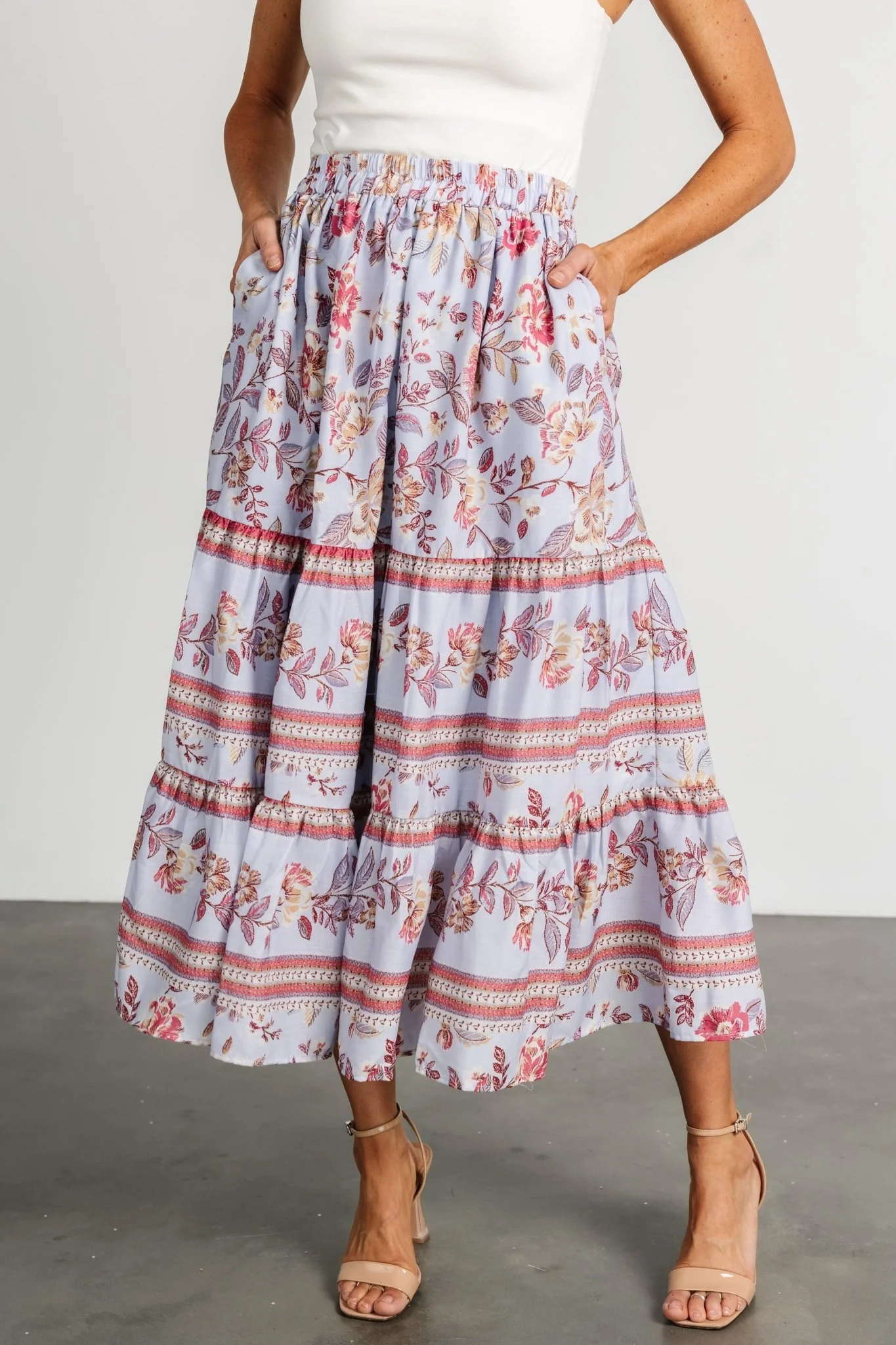 Meg Skirt | Periwinkle Multi