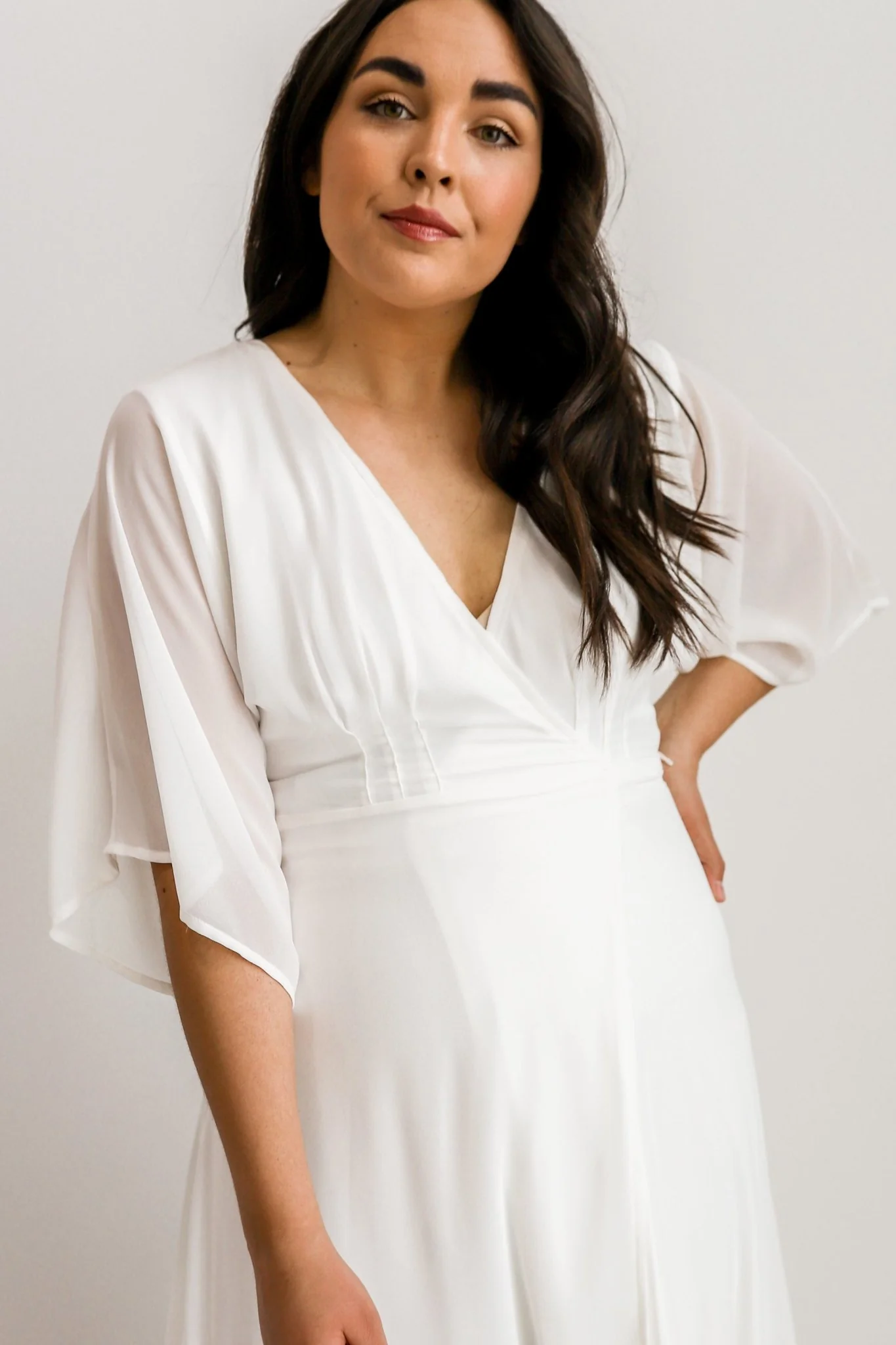 Lilly Wrap Maxi Dress | Off White
