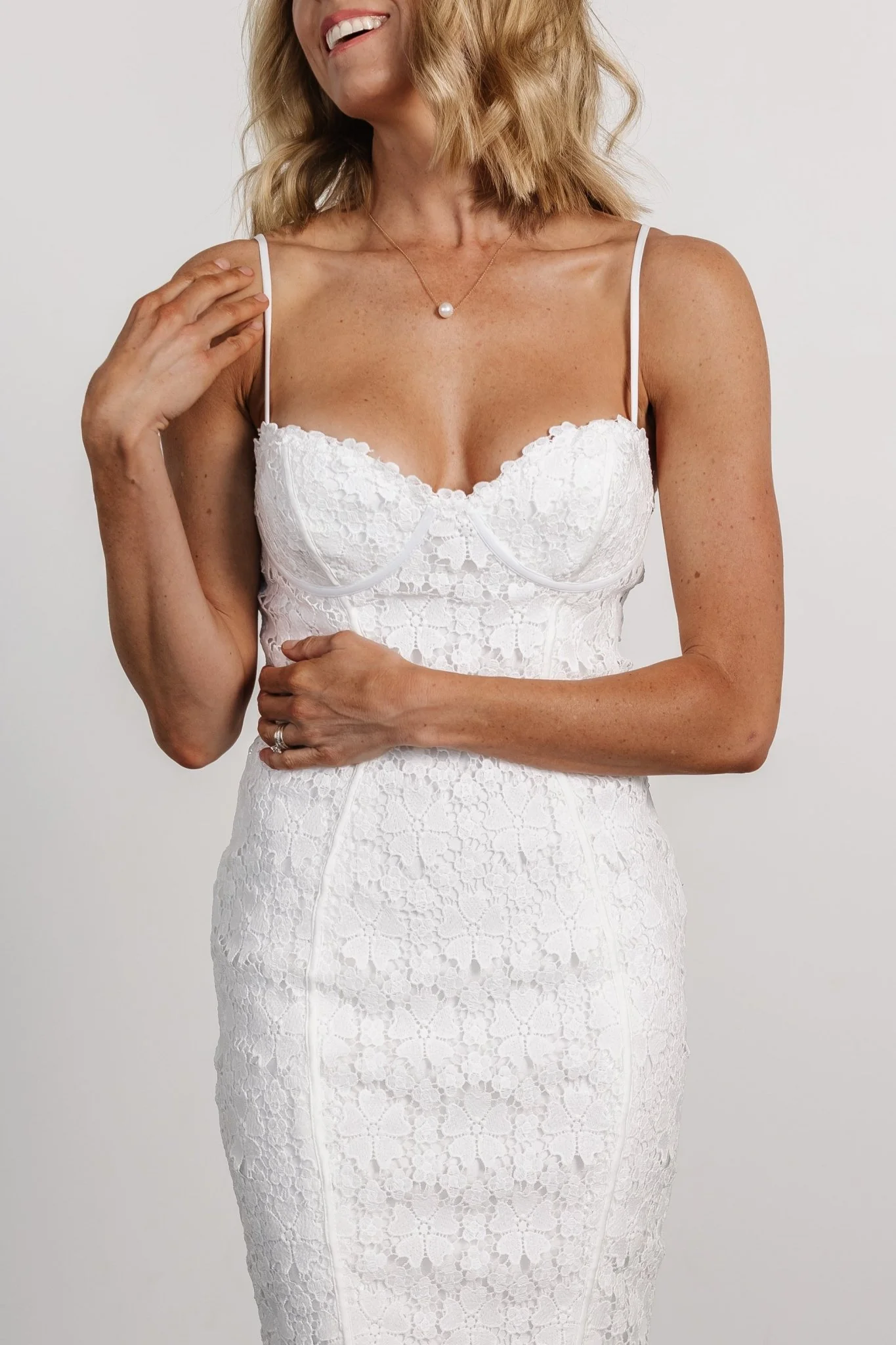 Juliette Bodycon Midi Dress | Off White