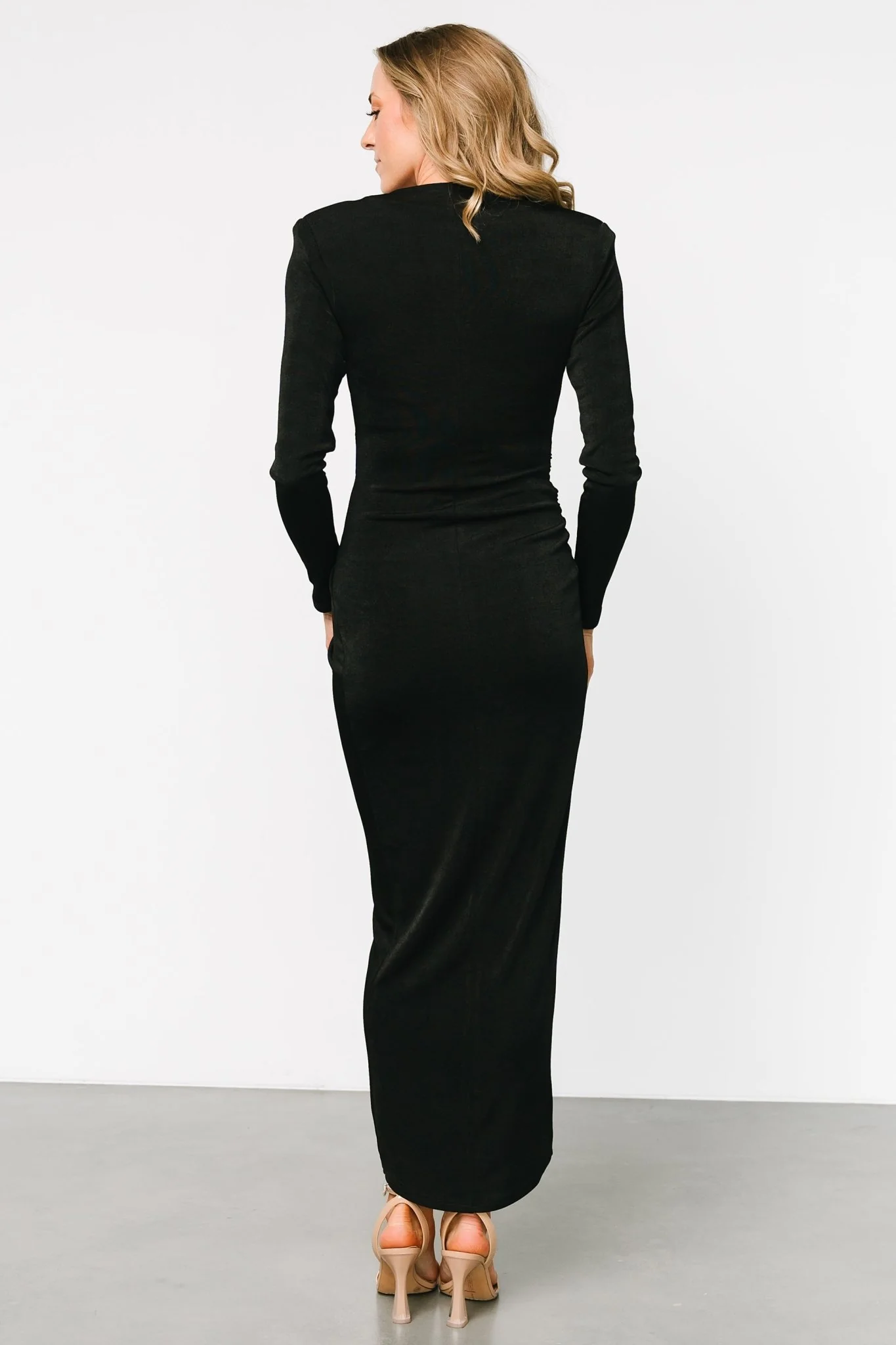 Pierce Shimmer Gown | Black